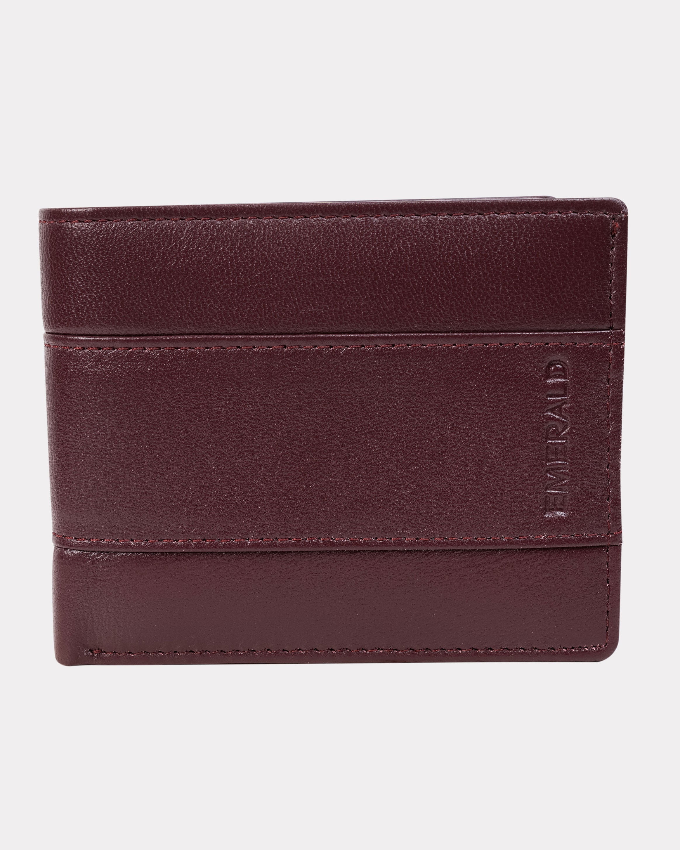 Emerald Bi-Fold Wallet - Red