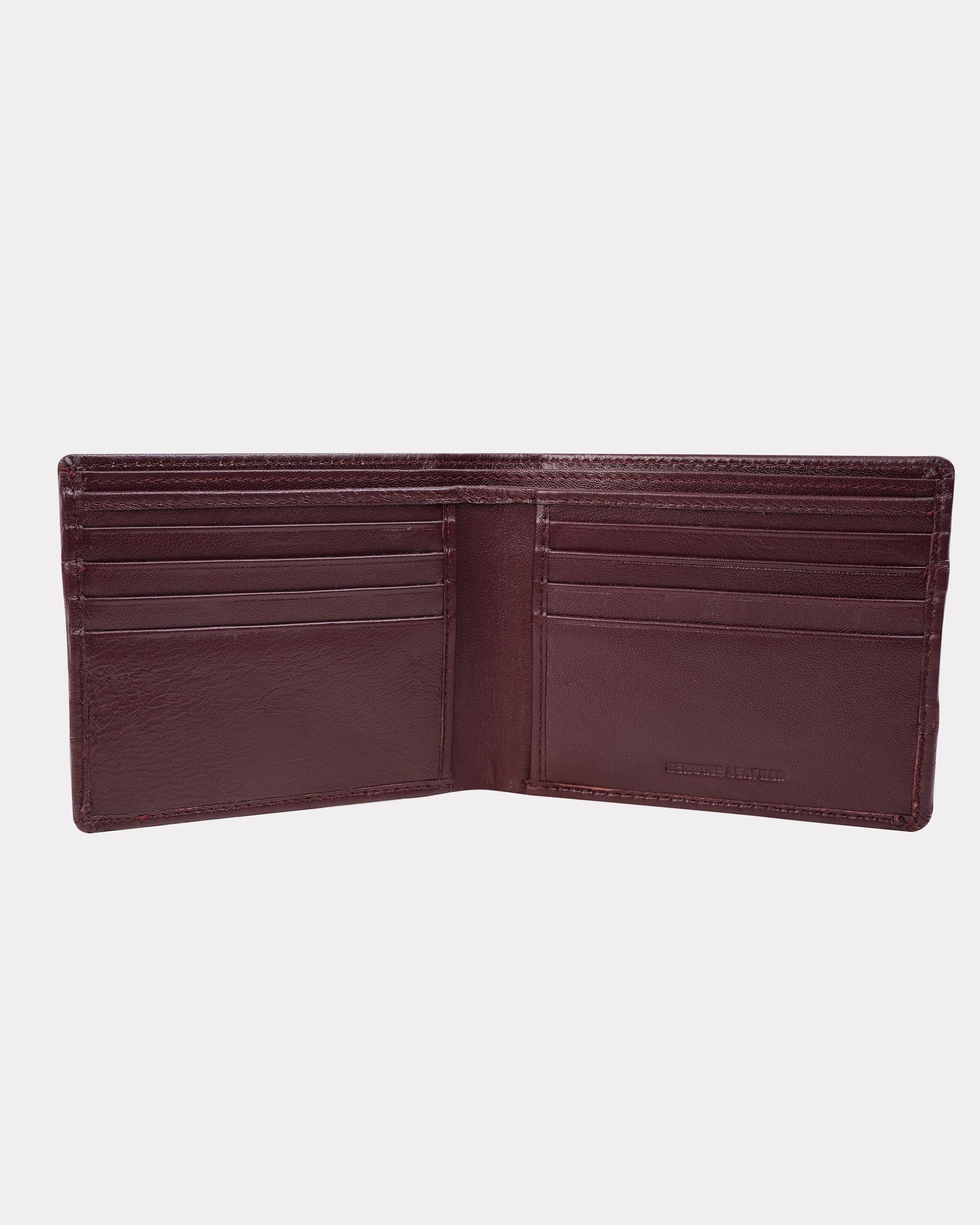 Emerald Bi-Fold Wallet - Red