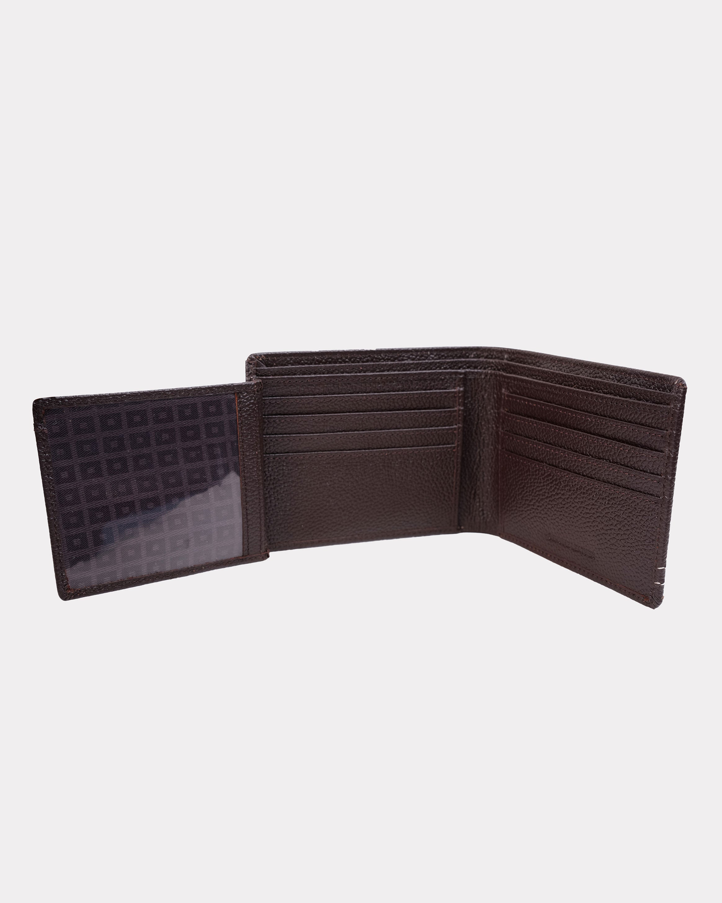 Emerald Bi-Fold Wallet - Brown