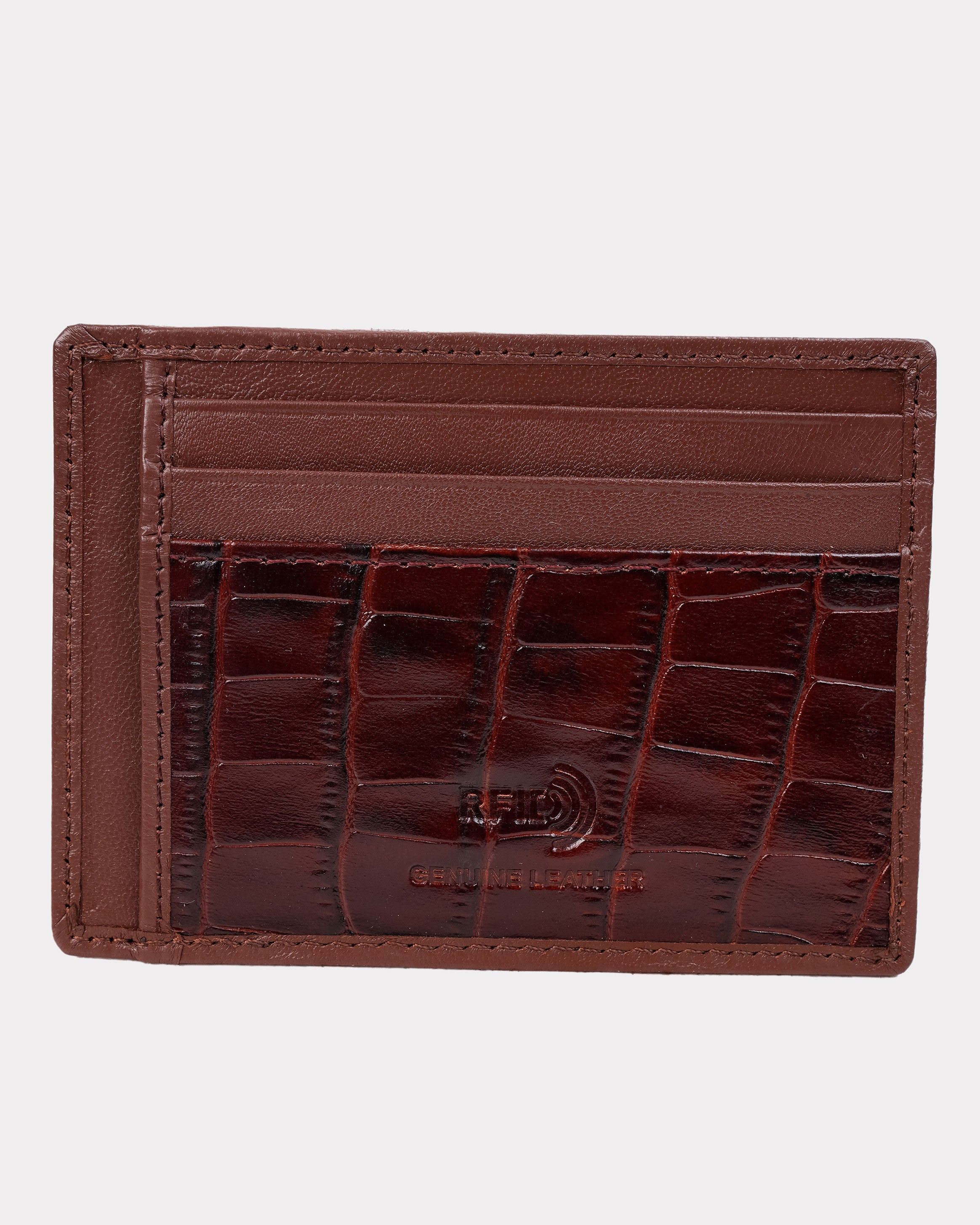 Emerald Cardholder - Cinnamon Brown