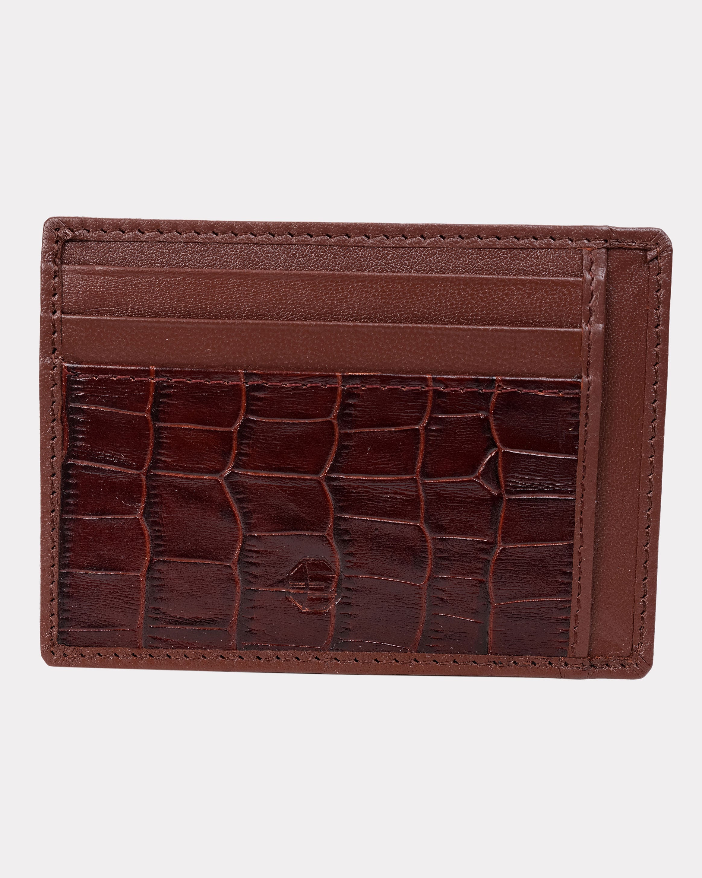 Emerald Cardholder - Cinnamon Brown