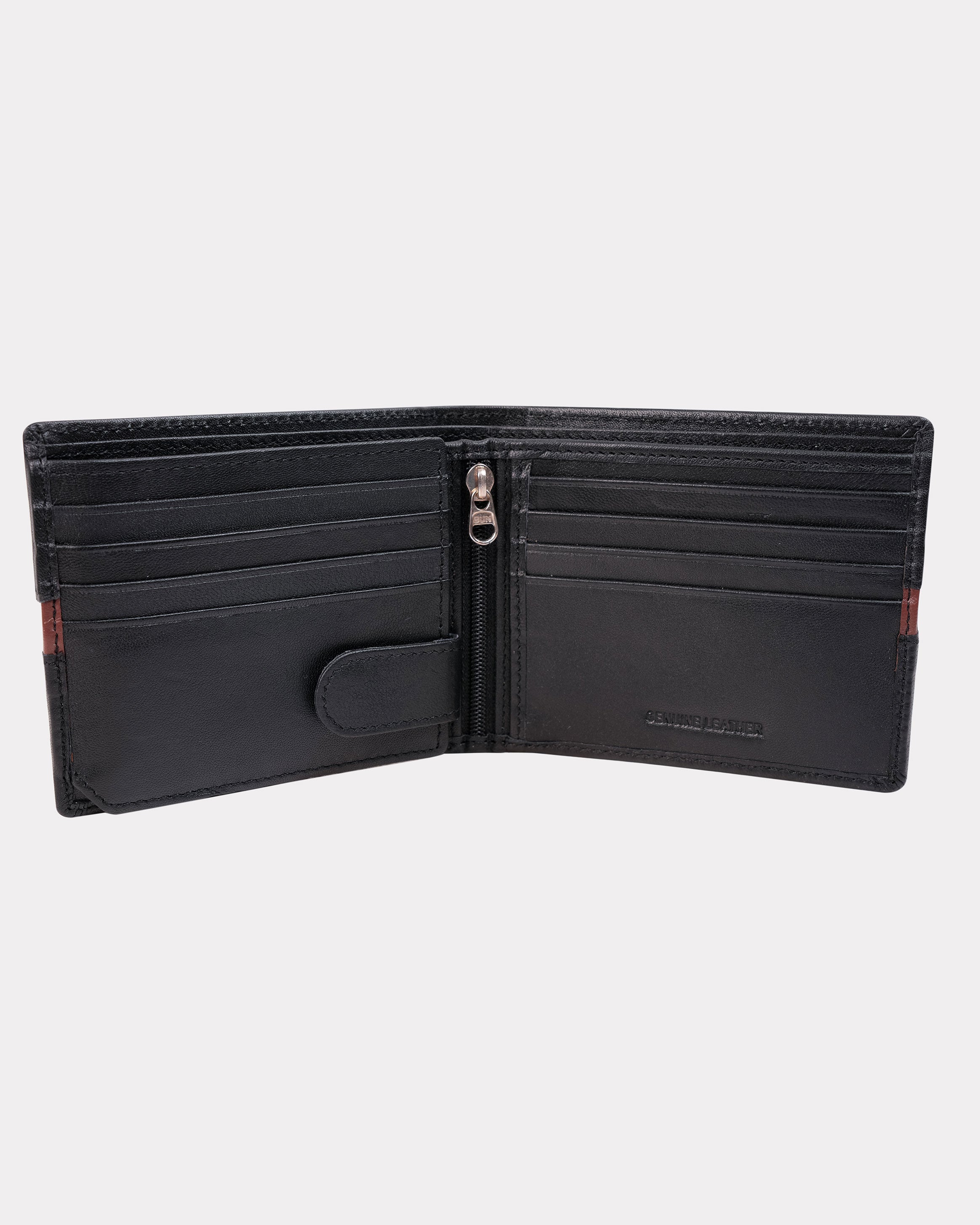 Emerald Bi-Fold Wallet - Black