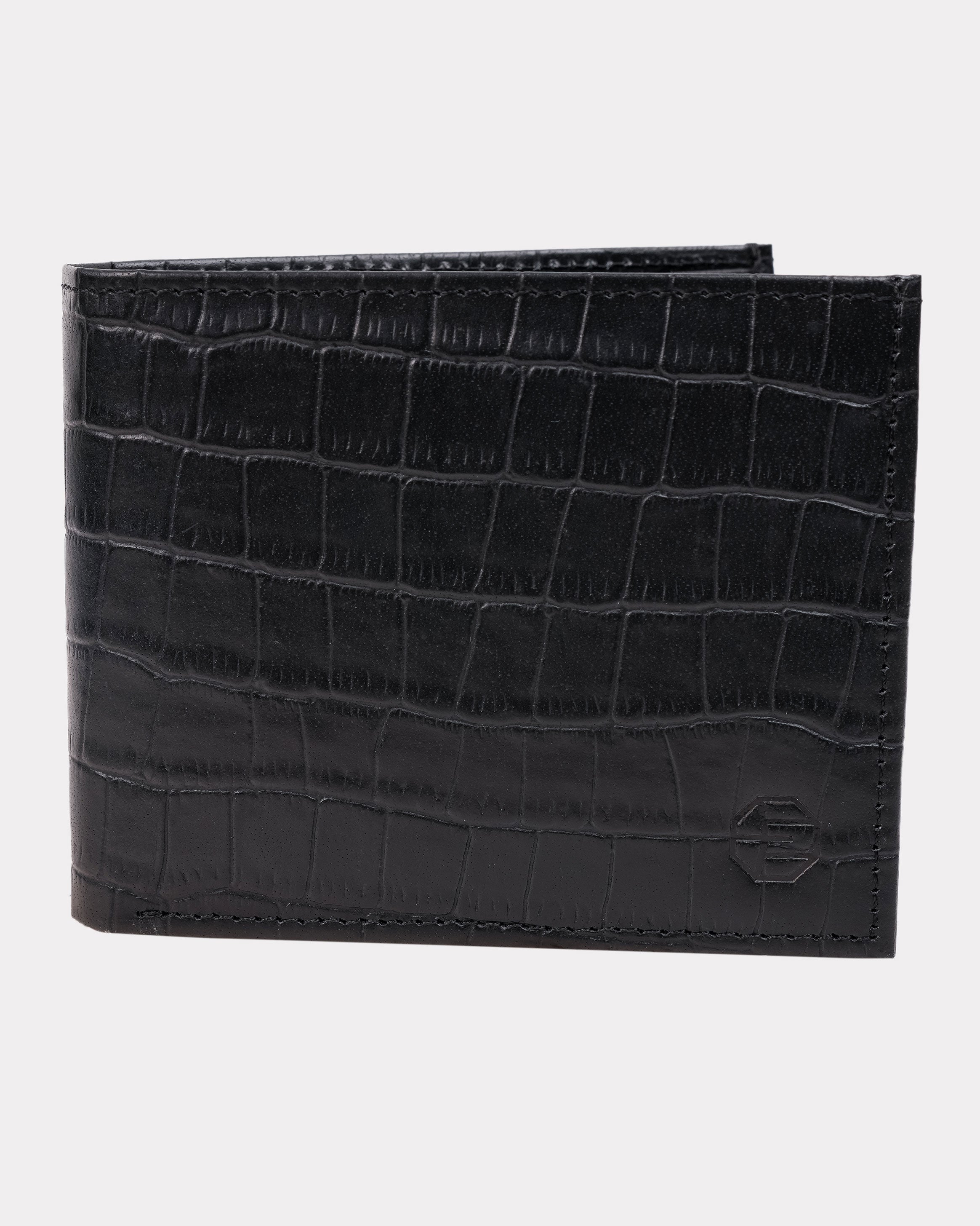 Emerald Bi-Fold Wallet - Black