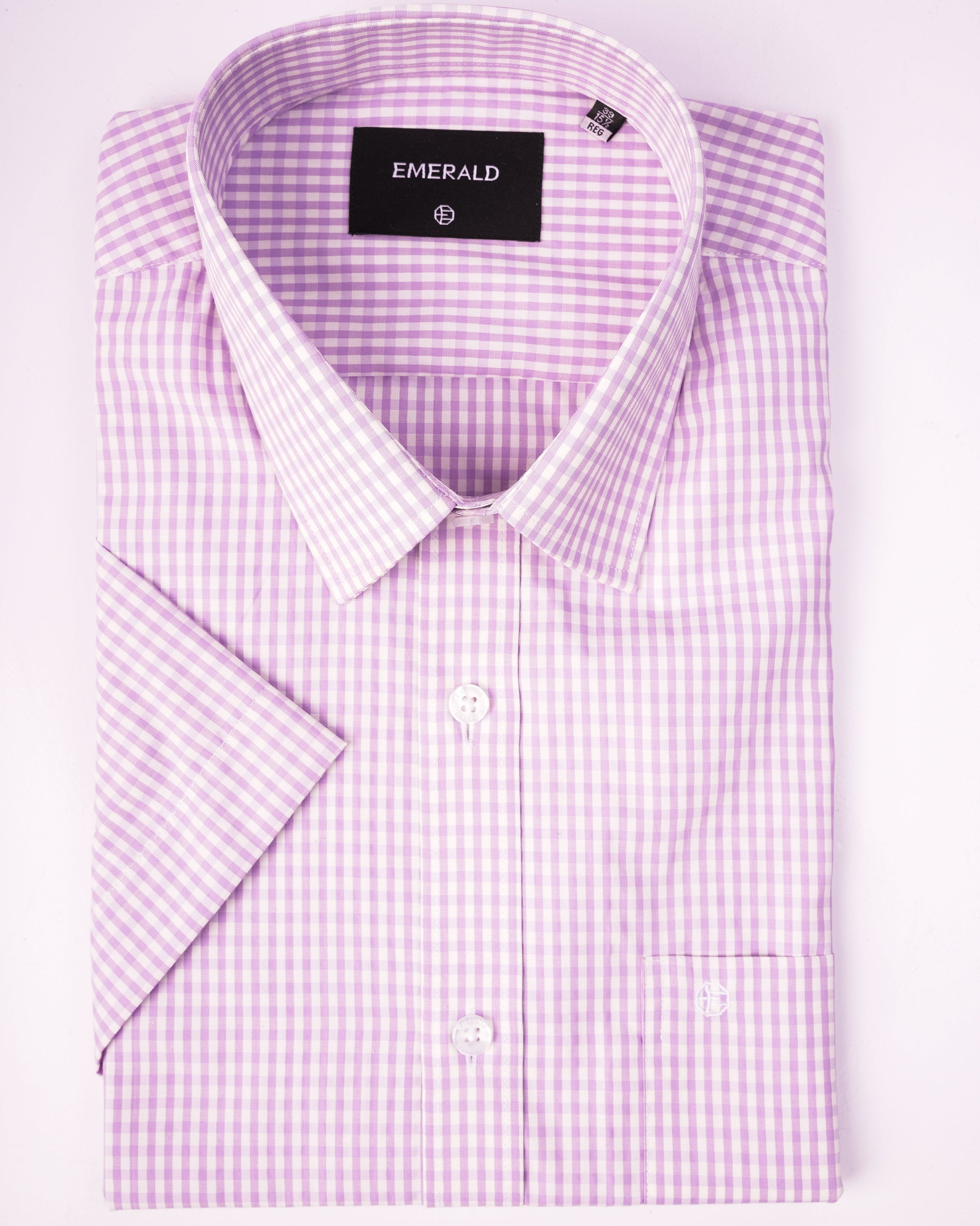 Emerald Formal Checks Regular Fit - Medium Violet