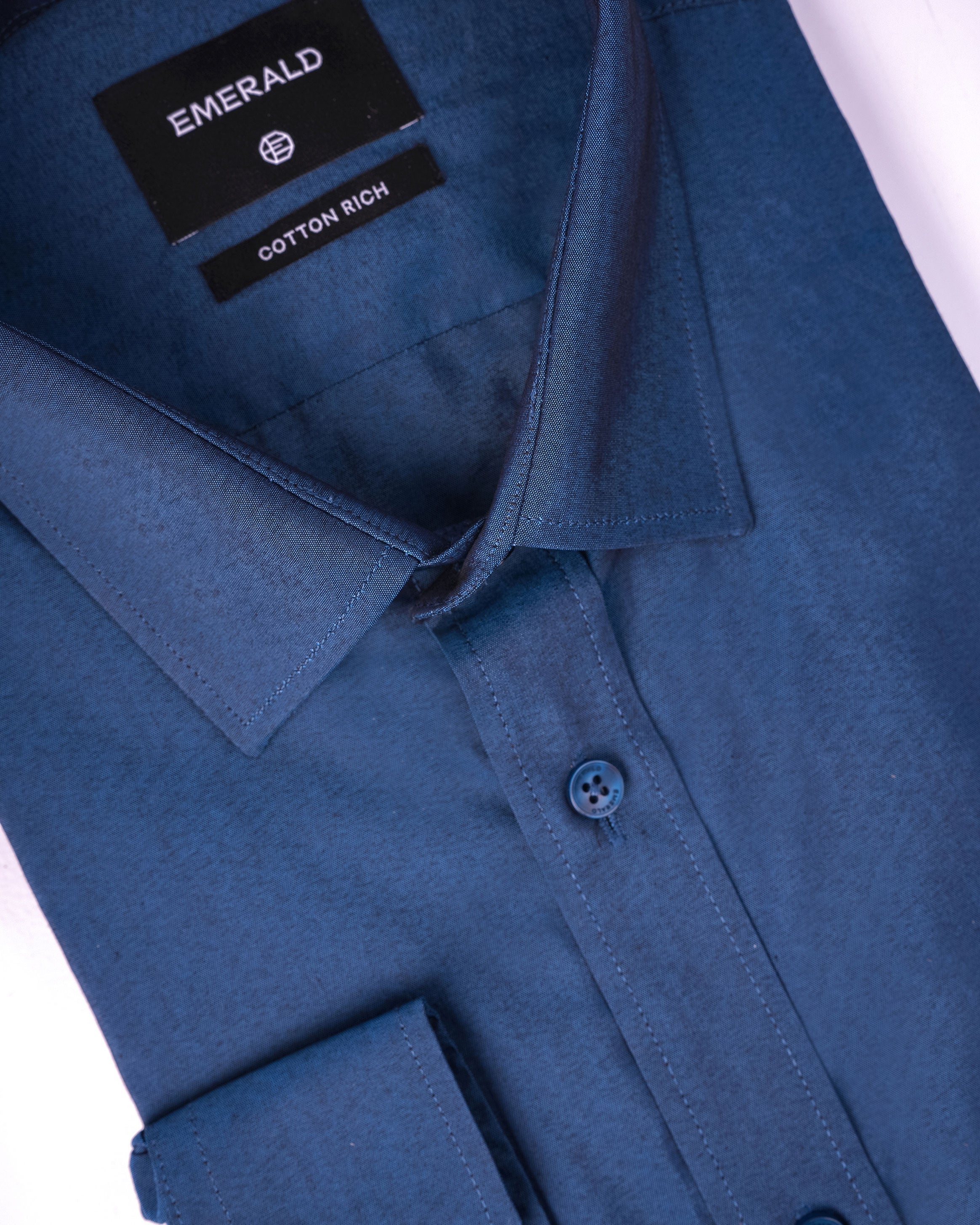 Emerald Evening Plain Regular Fit - Midnight