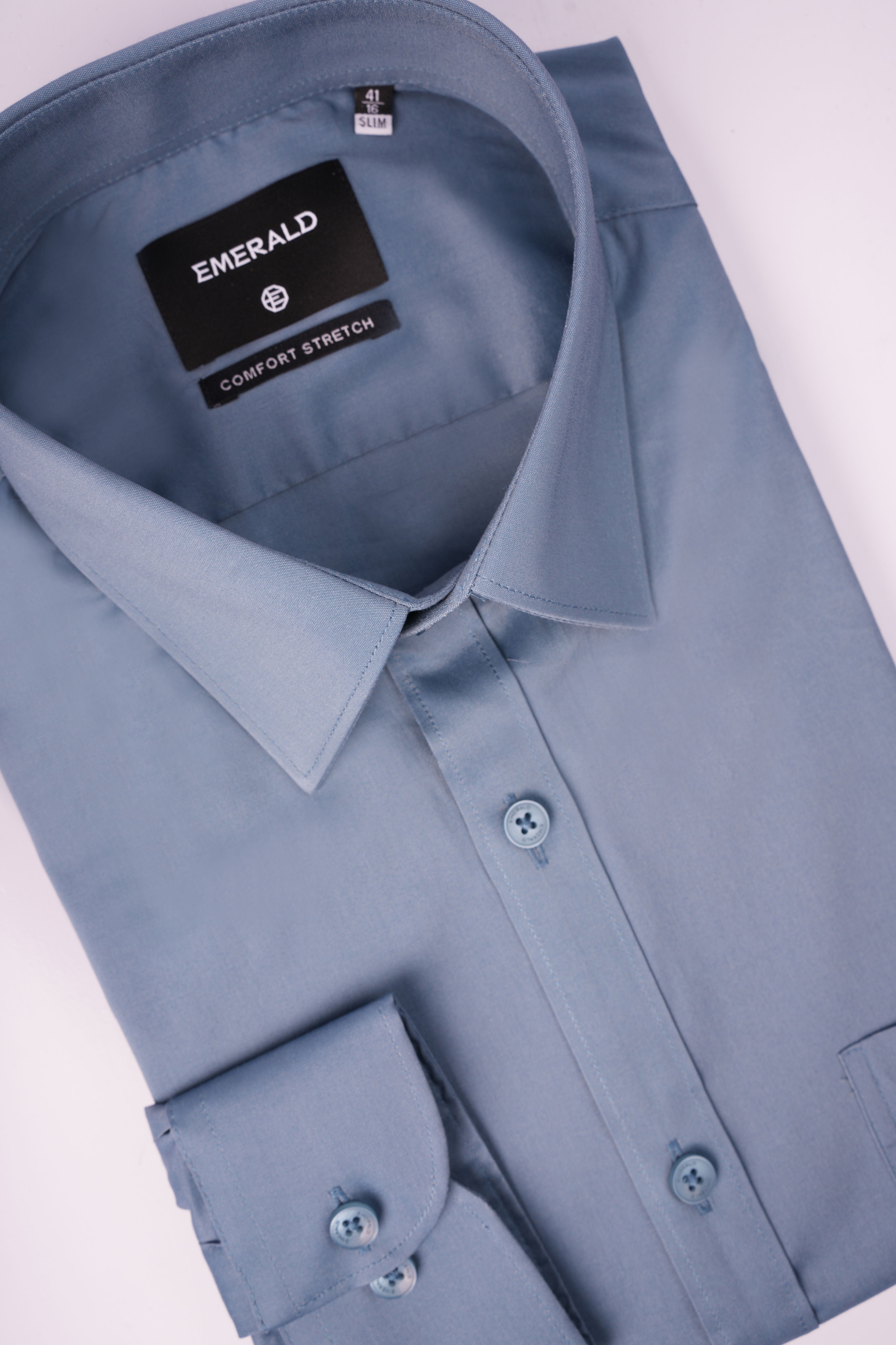 Emerald Formal Plain Slim Fit - Blue Faience