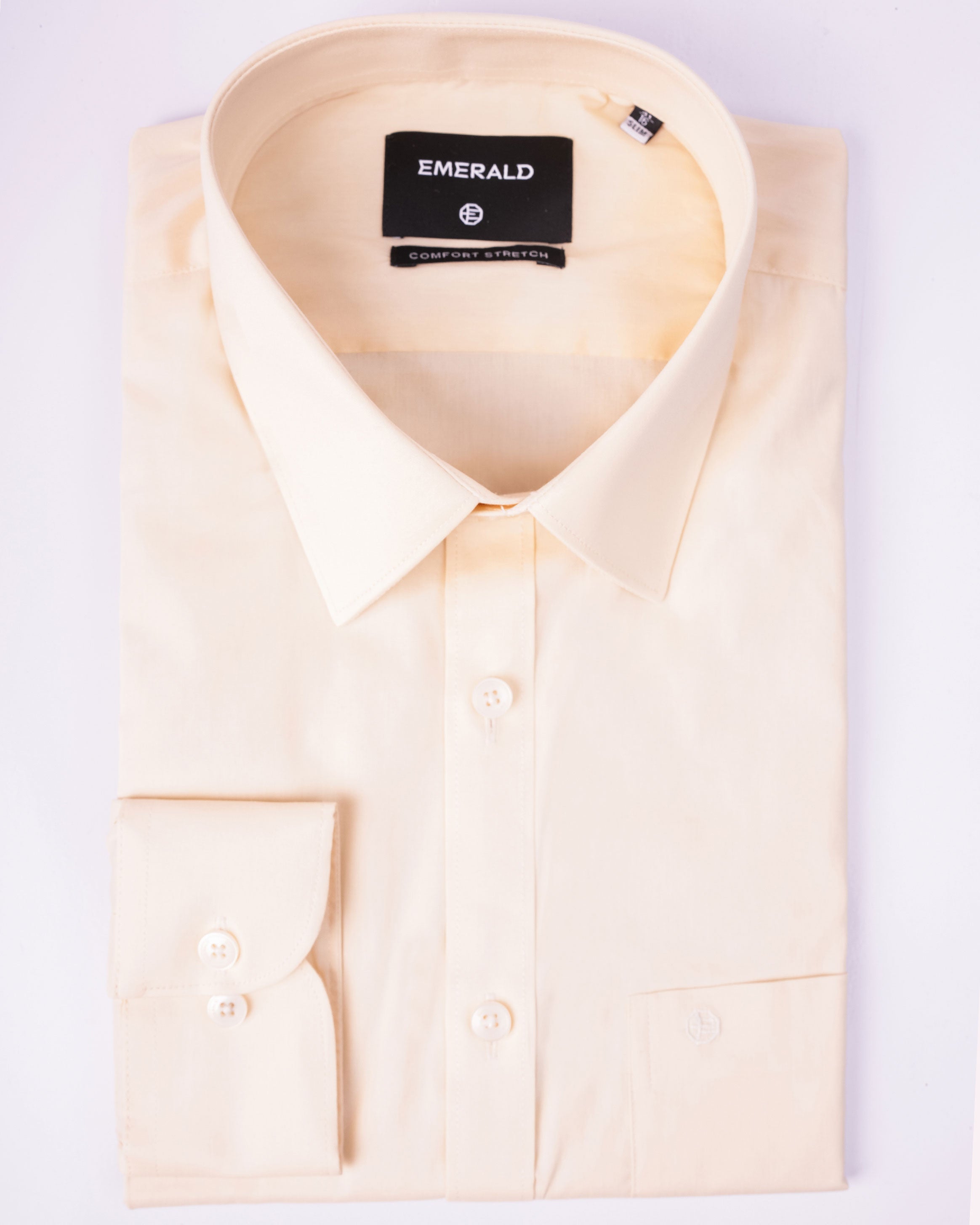 Emerald Formal Plain Slim Fit - Vanilla