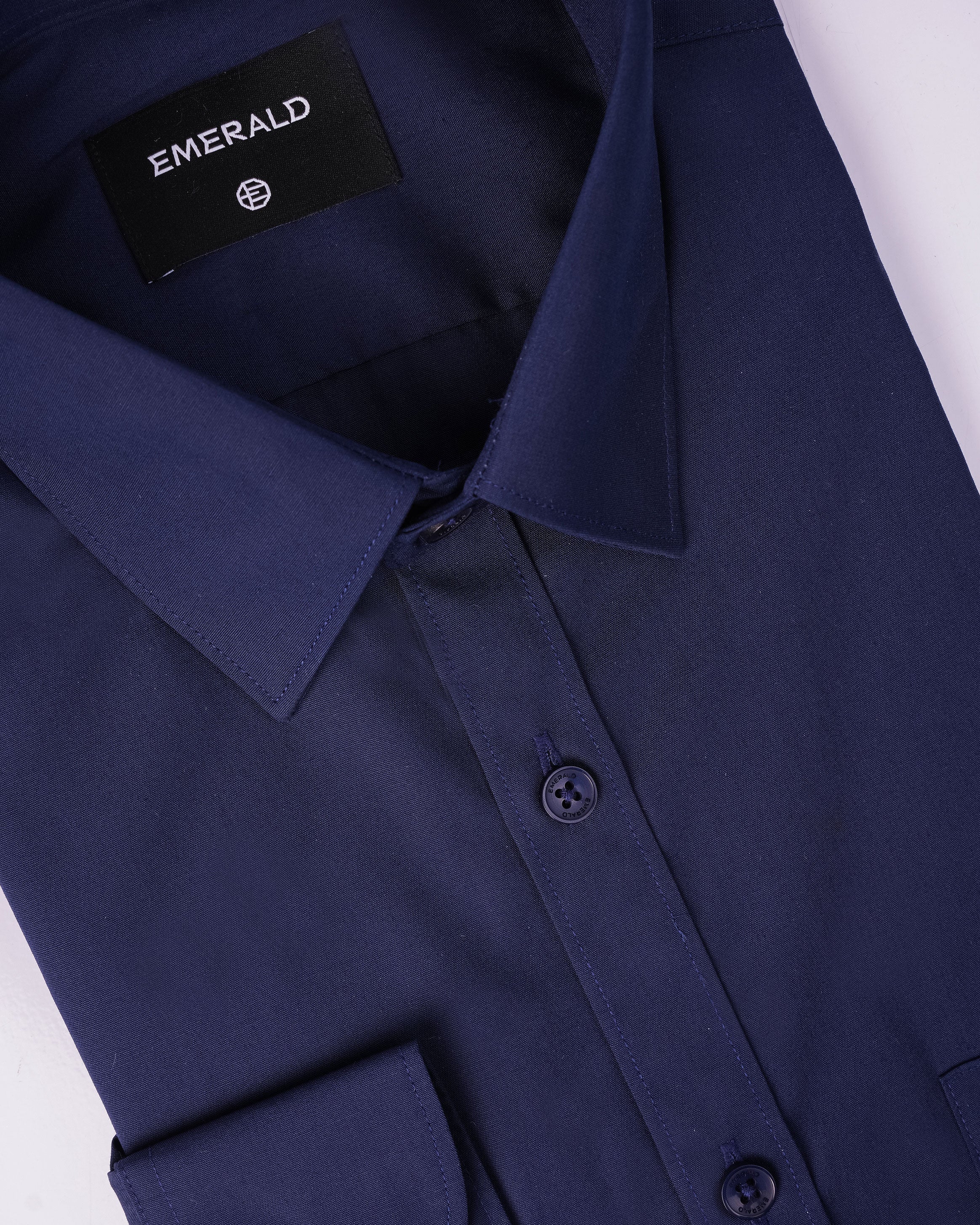 Emerald Corporate Active Kleen Plain Slim Fit - Midnight