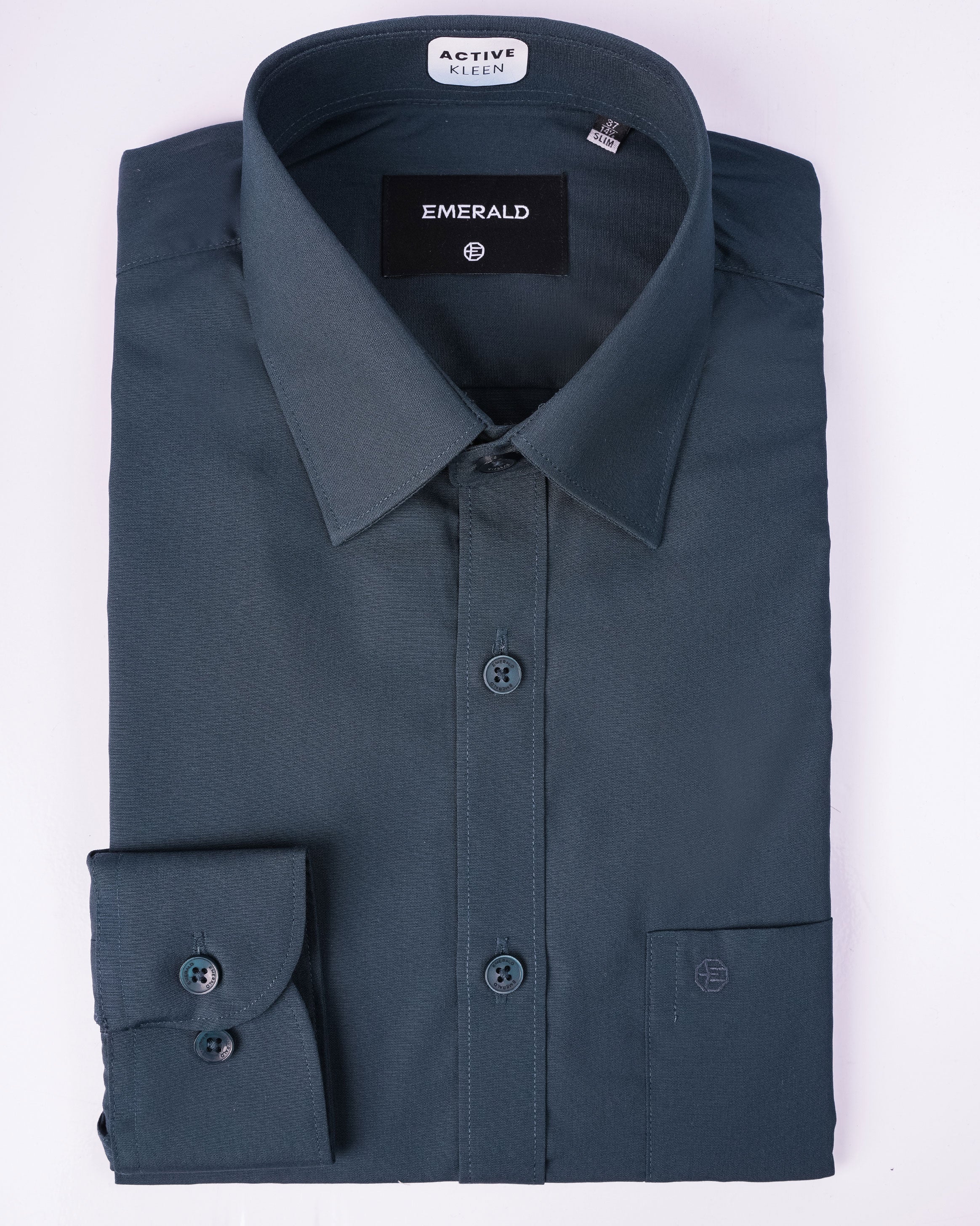 Emerald Corporate Active Kleen Plain Slim Fit - Green Gables