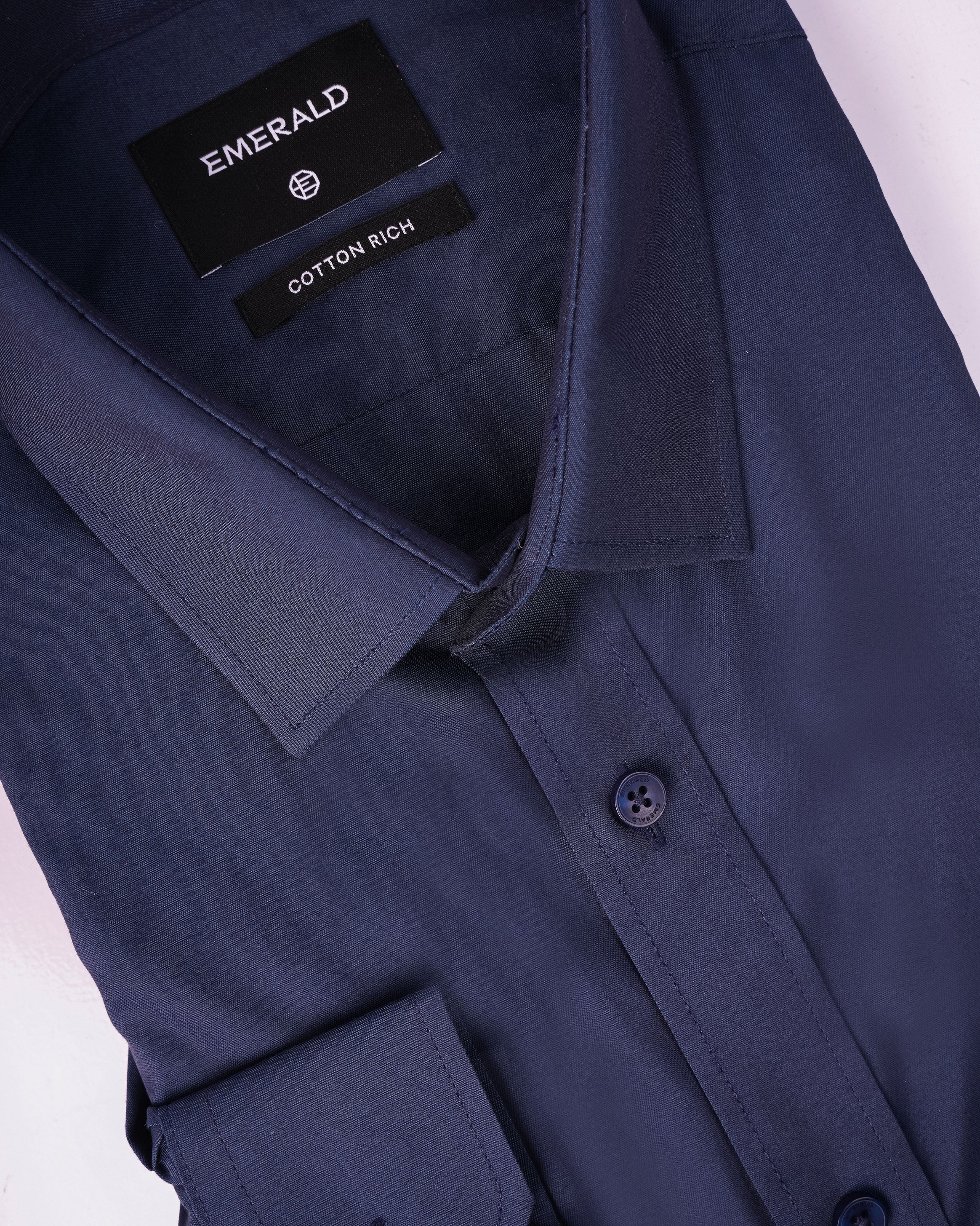 Emerald Evening Plain Regular Fit - Blue Depths