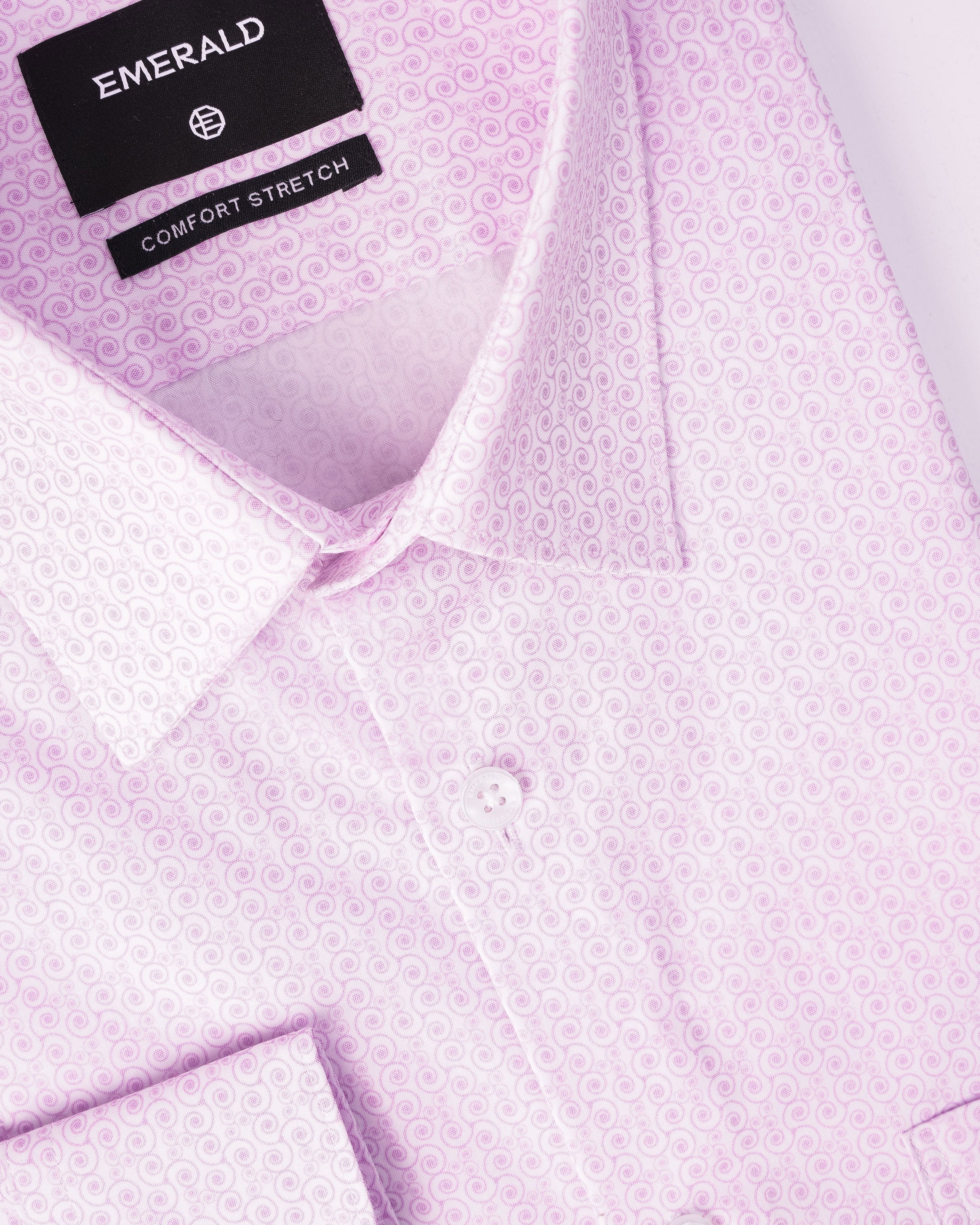 Emerald Formal Printed Slim Fit - Lavender Herb