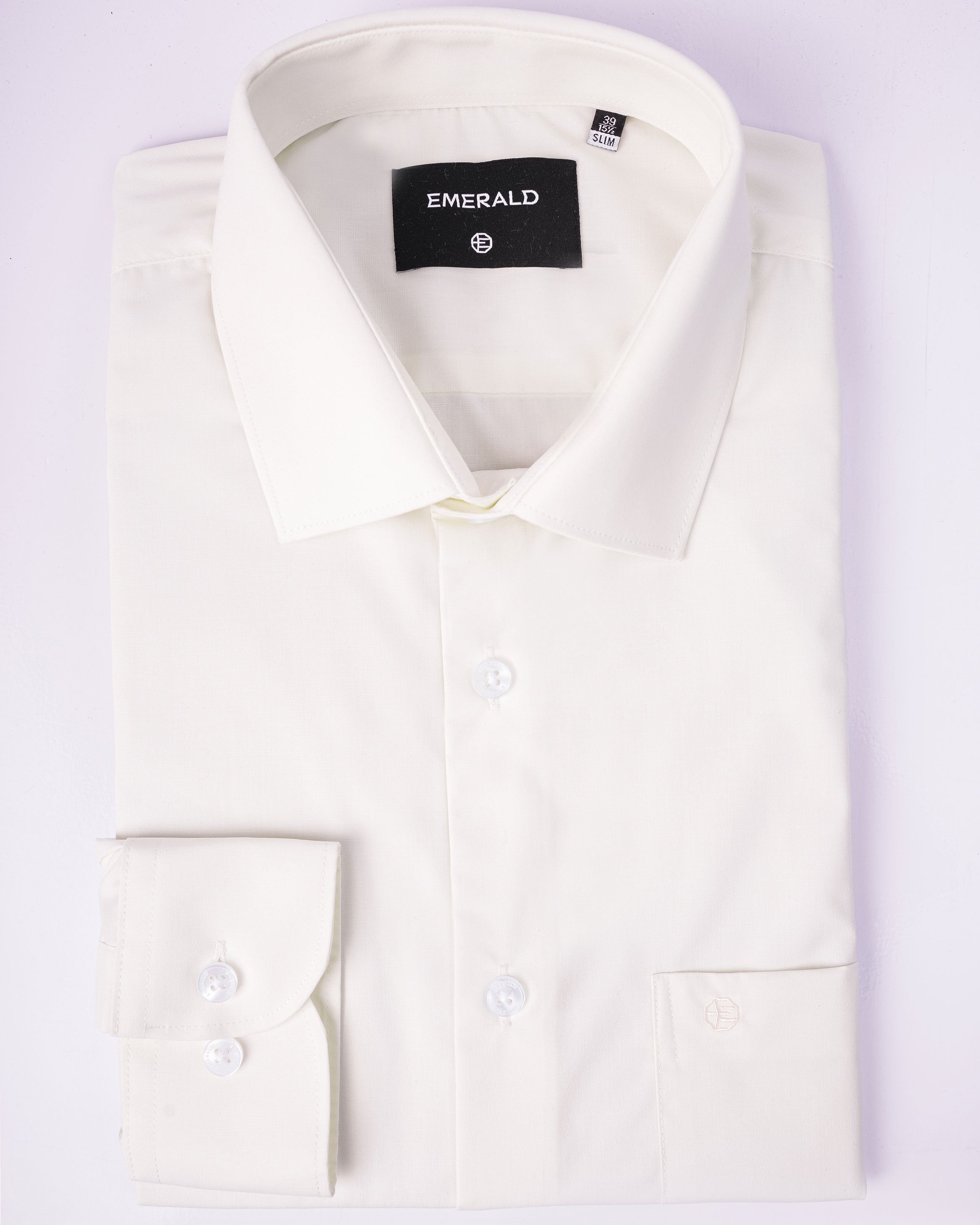 Emerald Formal Plain Slim Fit - Silver Brich