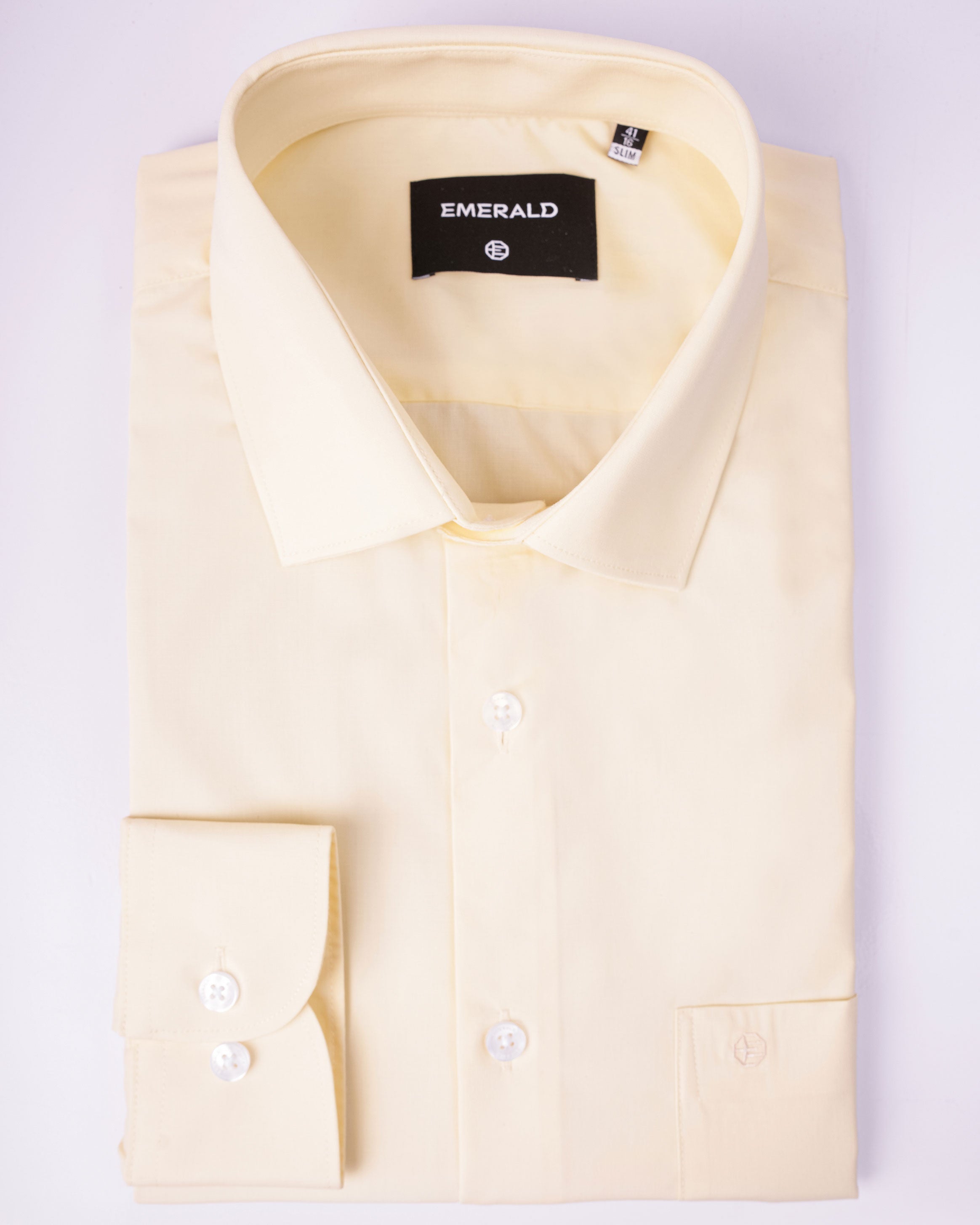 Emerald Formal Plain Slim Fit - Vanilla Custard