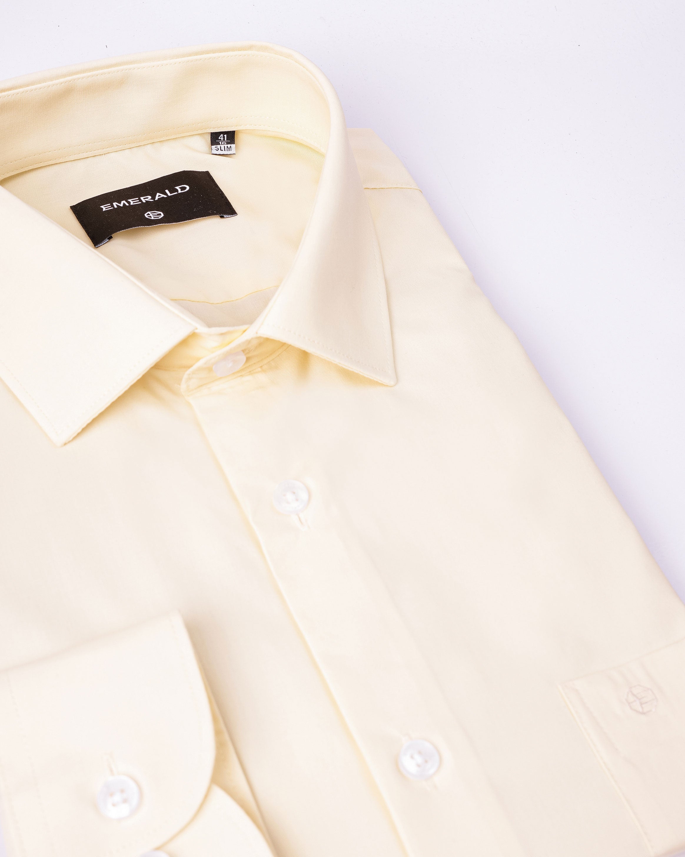 Emerald Formal Plain Slim Fit - Vanilla Custard