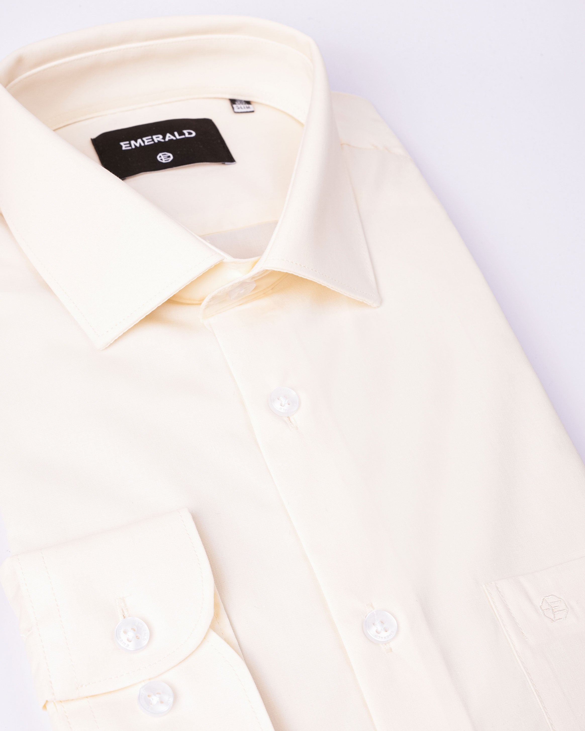Emerald Formal Plain Slim Fit - Cream