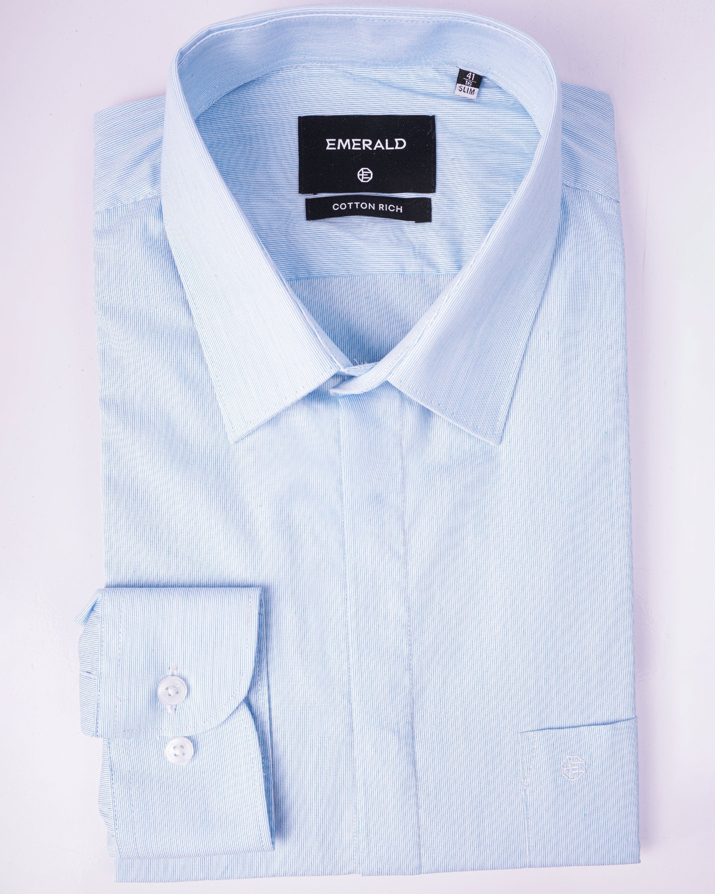 Emerald Formal Plain Slim Fit - Cashmere Blue