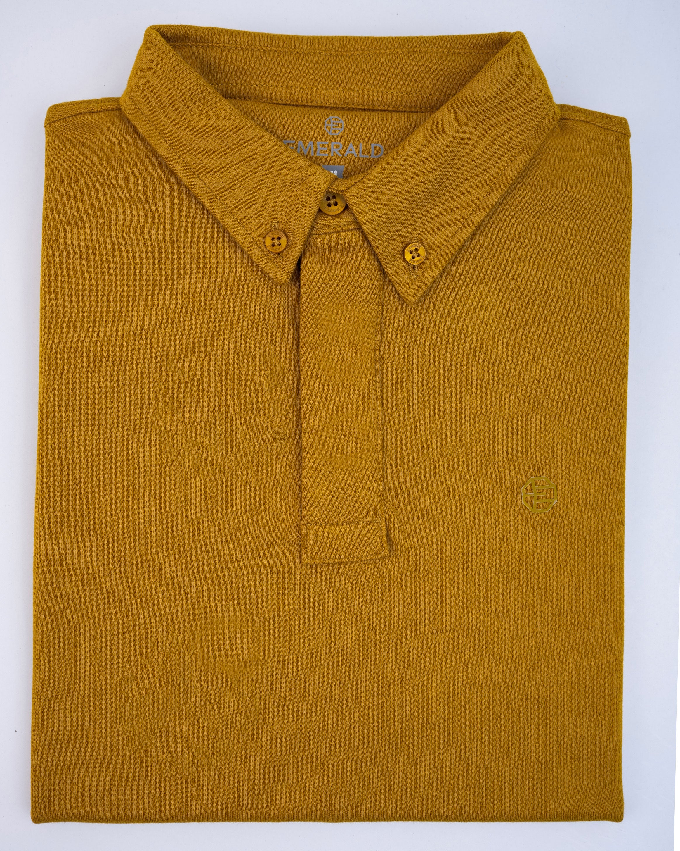 Emerald Polo Plain Slim Fit-Honey