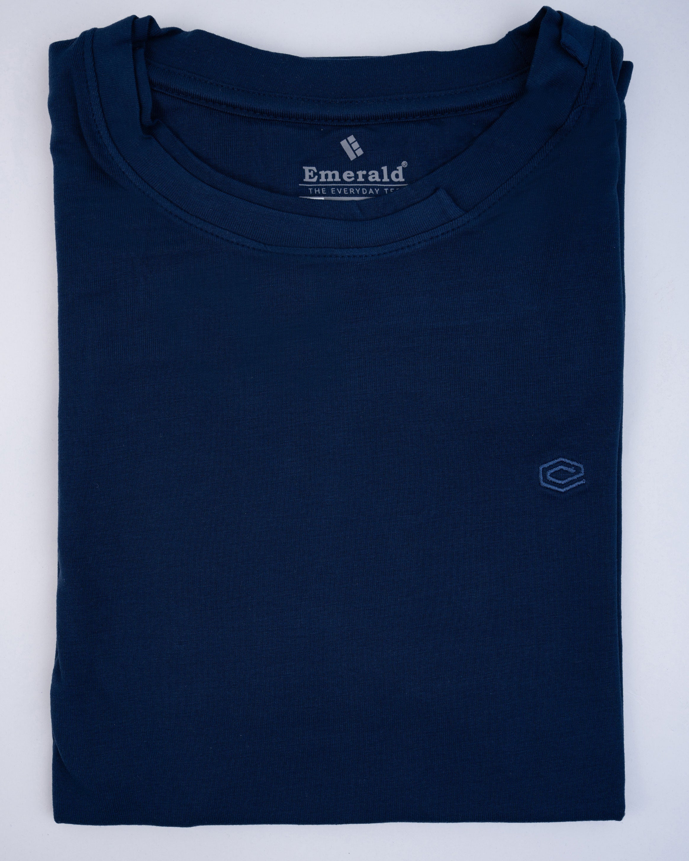 Emerald Oversized Plain Tee-Blue Estate