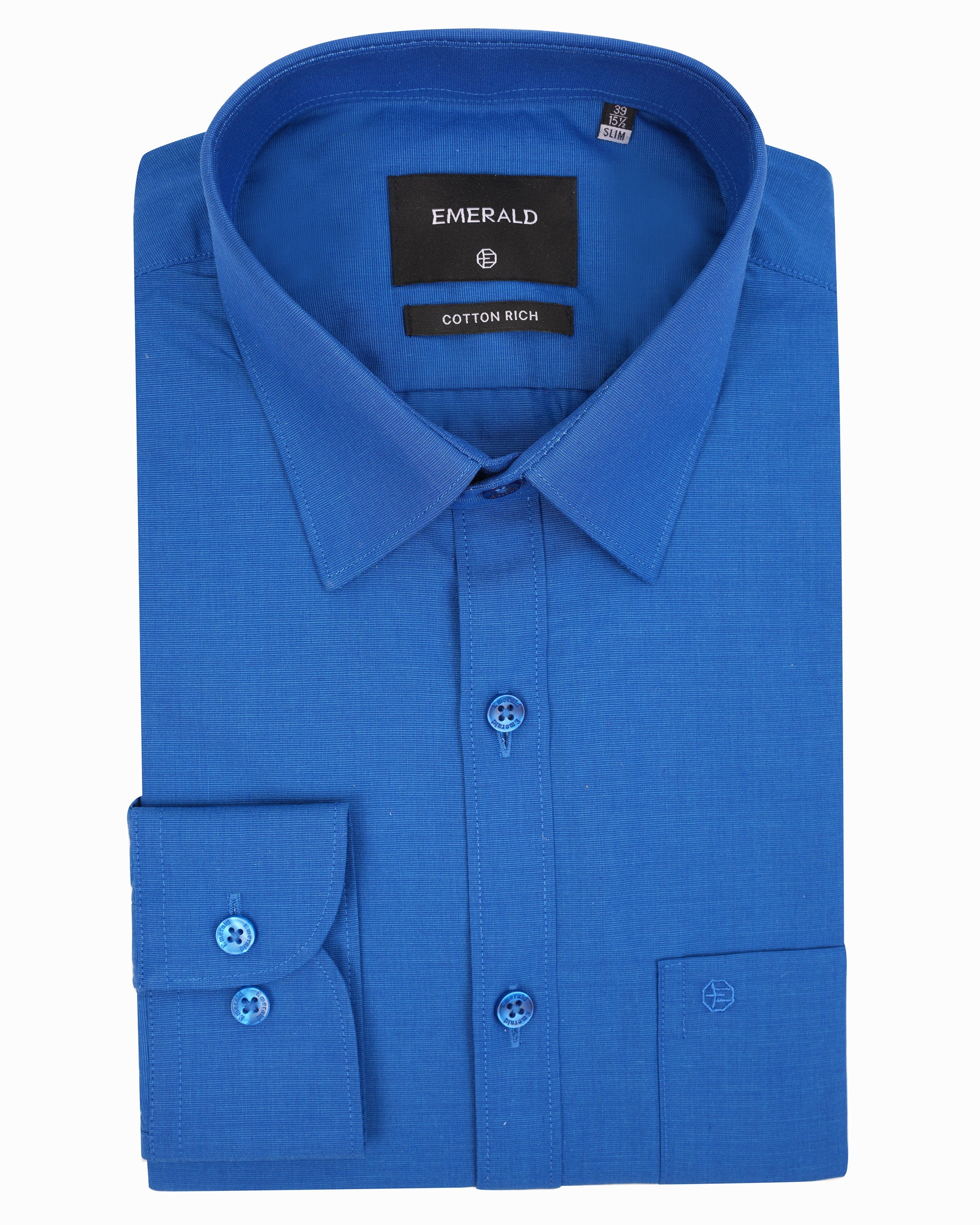 Emerald Formal Fil A Fil Slim Fit-Royal