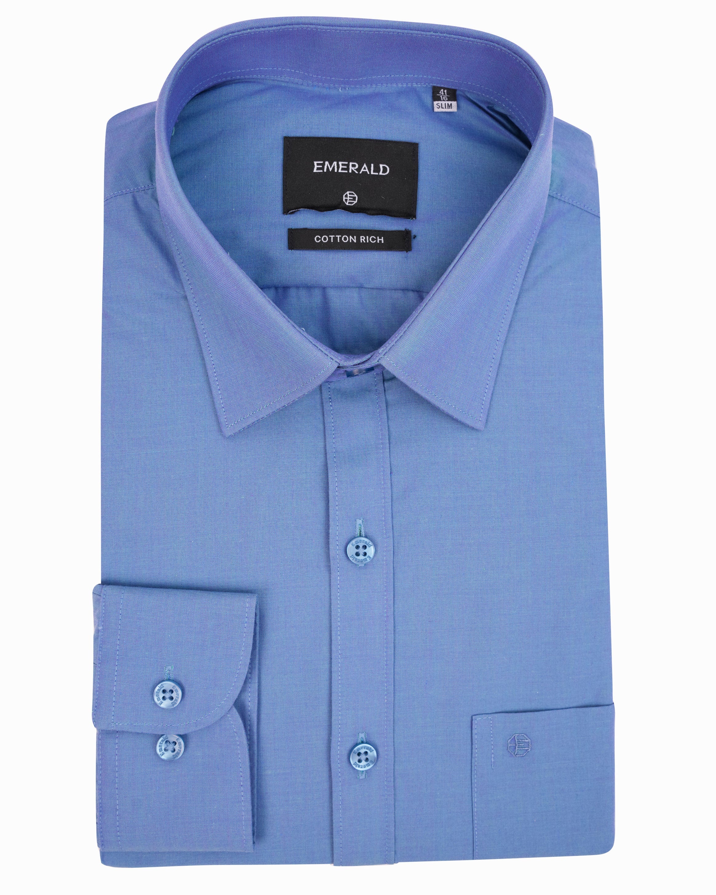 Emerald Formal Fil A Fil Slim Fit-True Navy