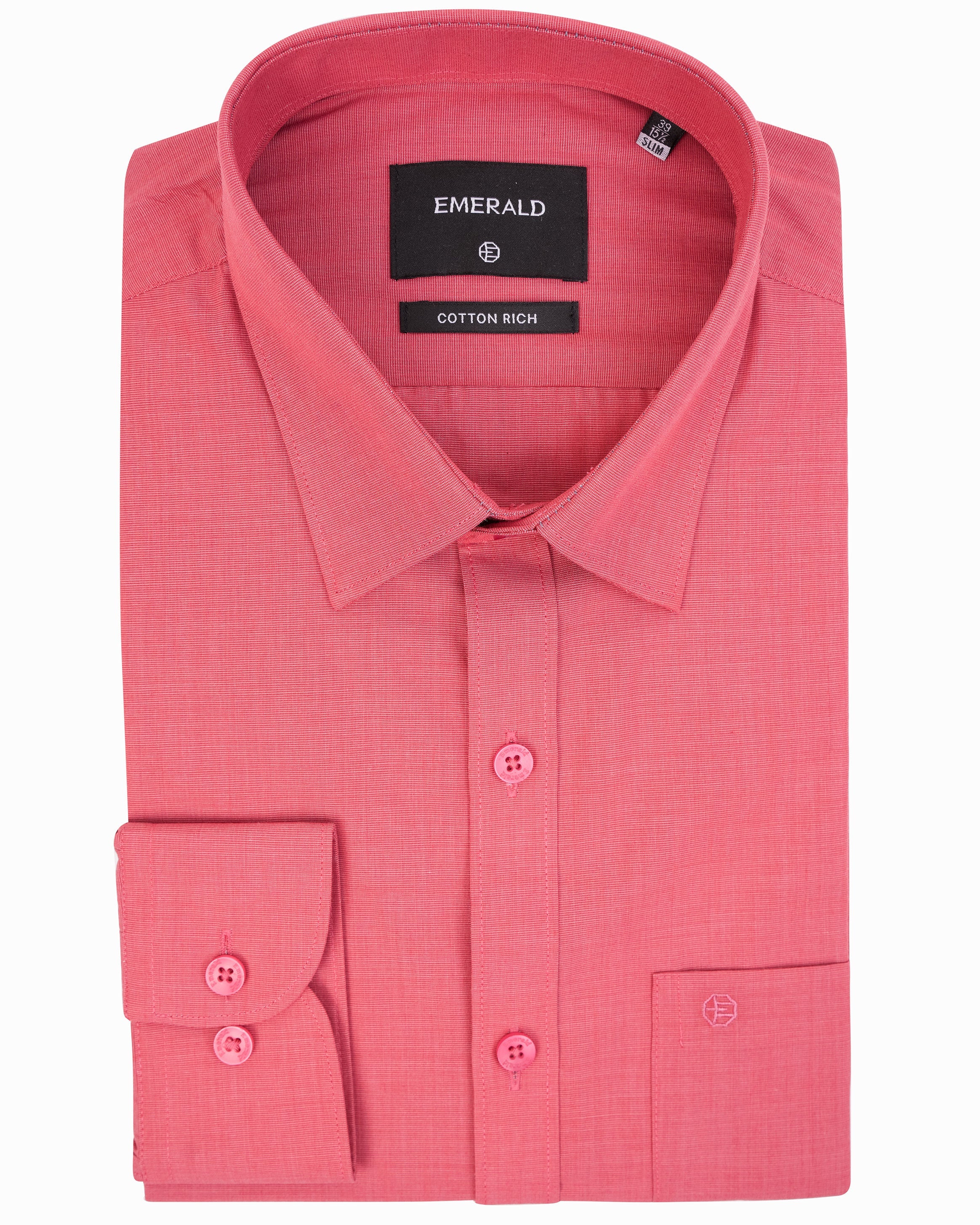 Emerald Formal Fil A Fil Slim Fit-Burn Red
