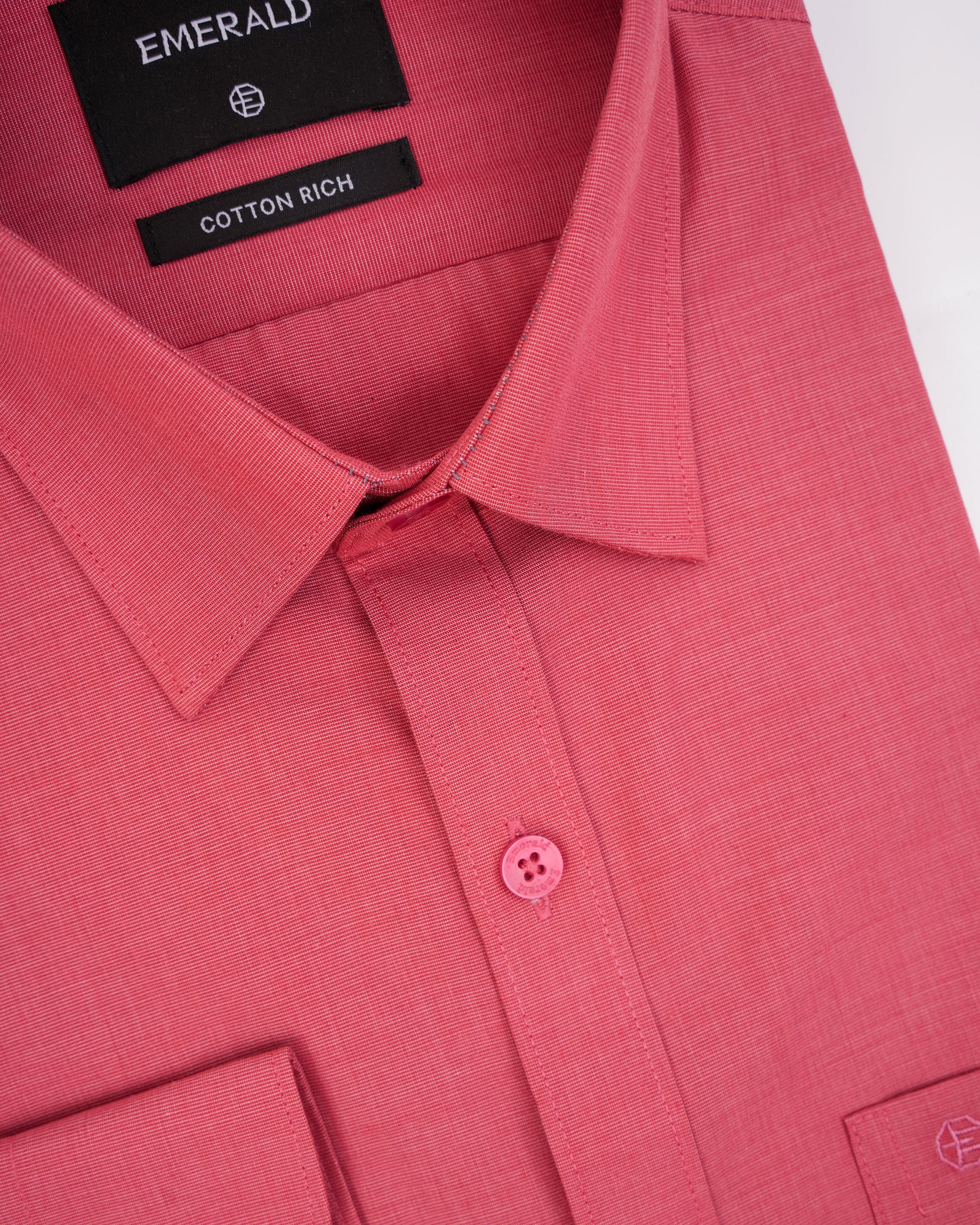 Emerald Formal Fil A Fil Slim Fit-Burn Red