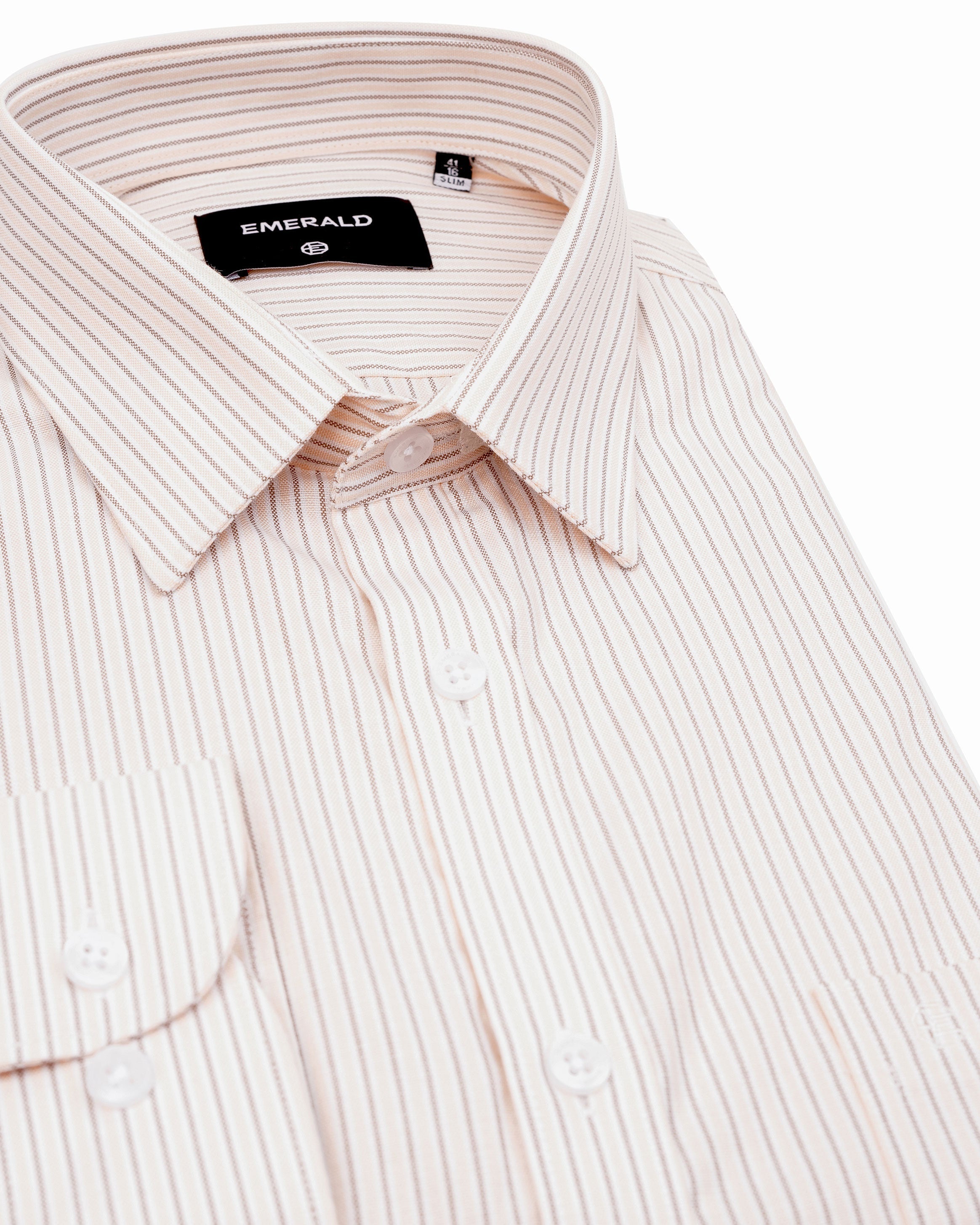 Emerald Formal Stripe Slim Fit-Apple Blosson