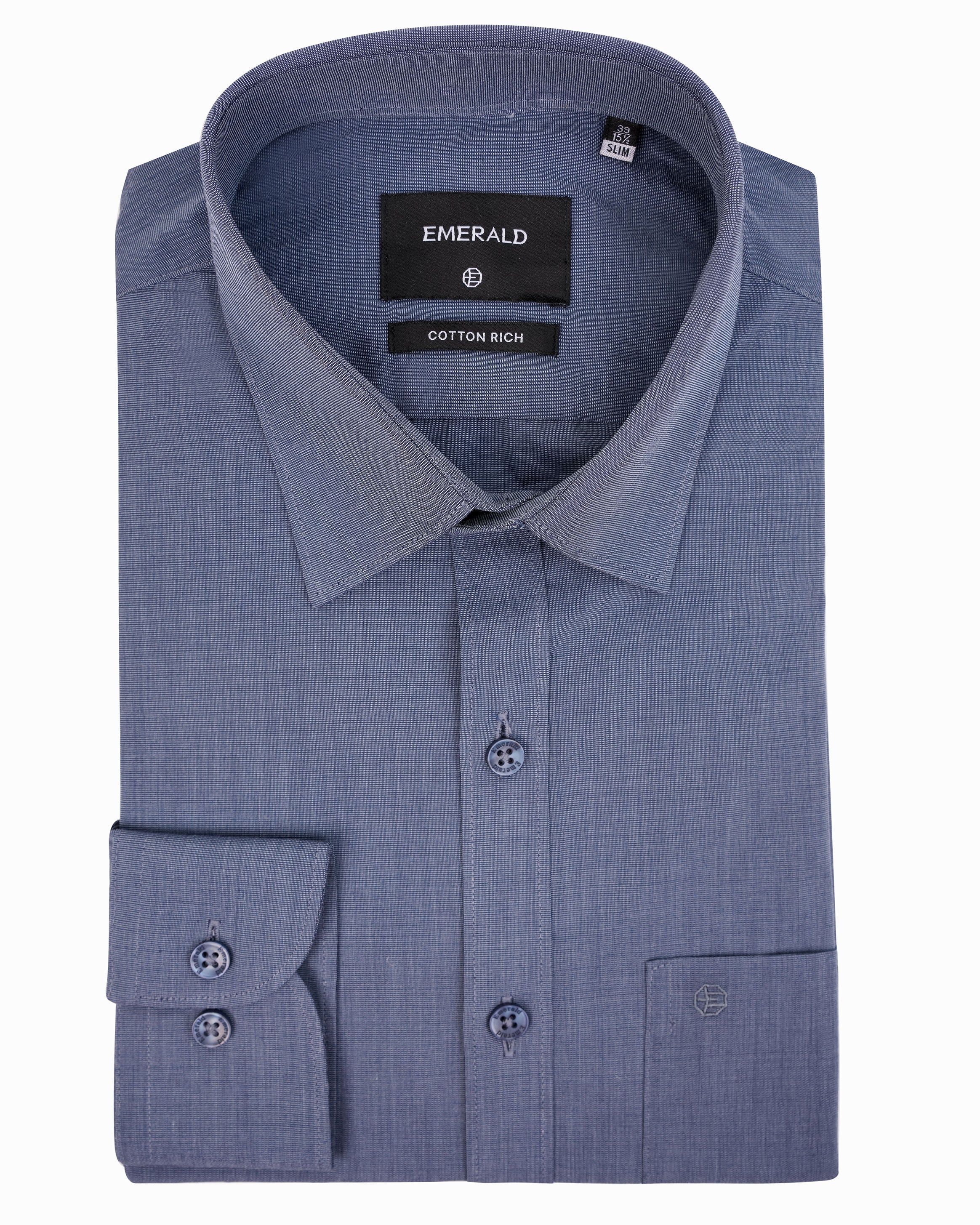 Emerald Formal Fil A Fil Slim Fit-Licorice