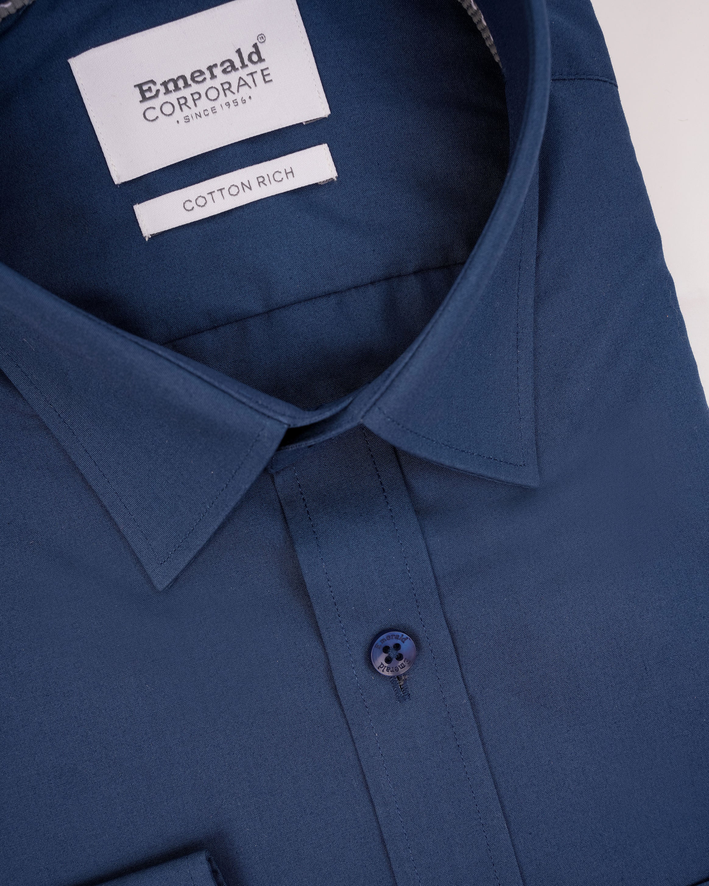 Emerald Formal Plain Regular Fit-Midnight