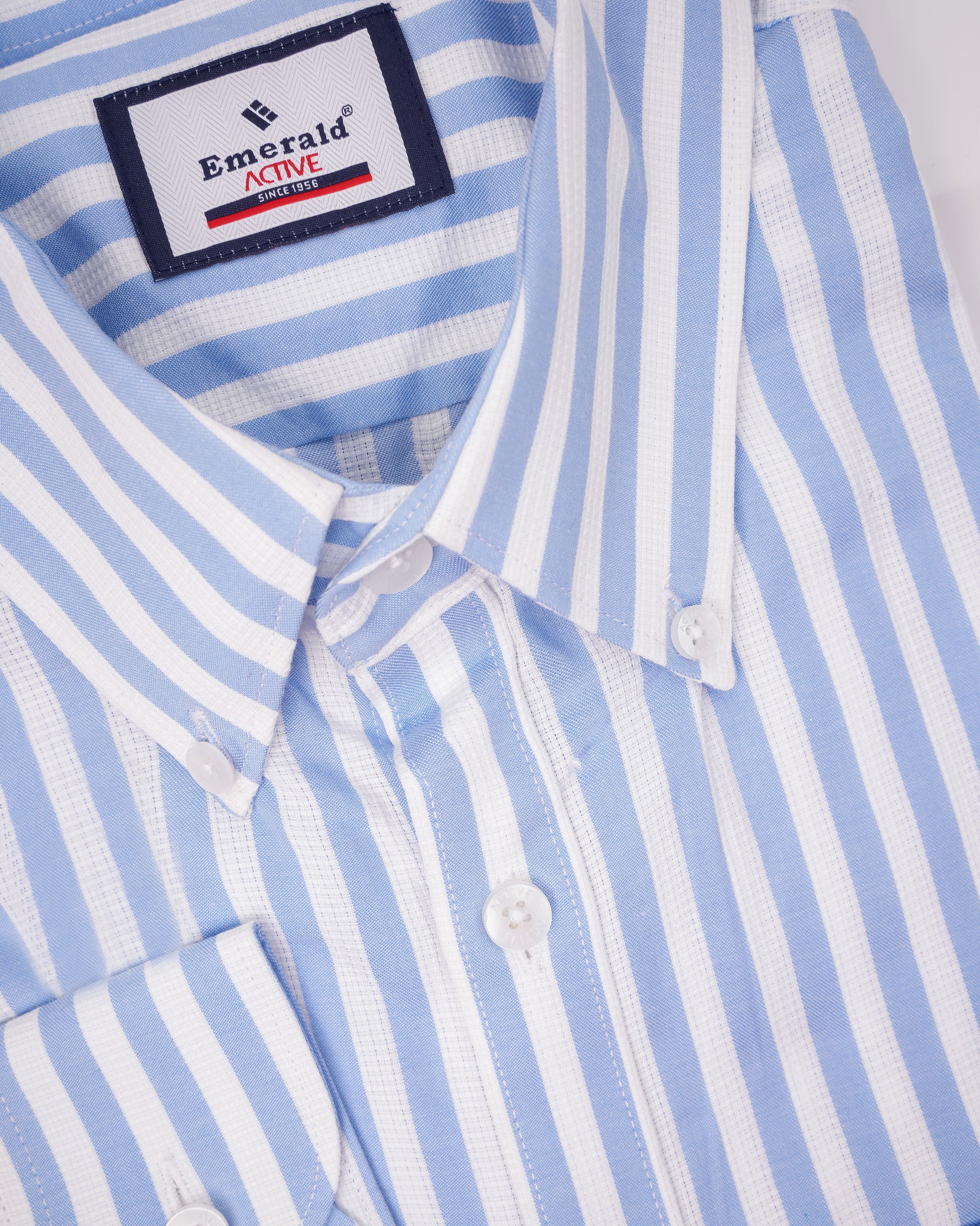 Emerald Active Stripe Slim Fit-Little Boy Blue