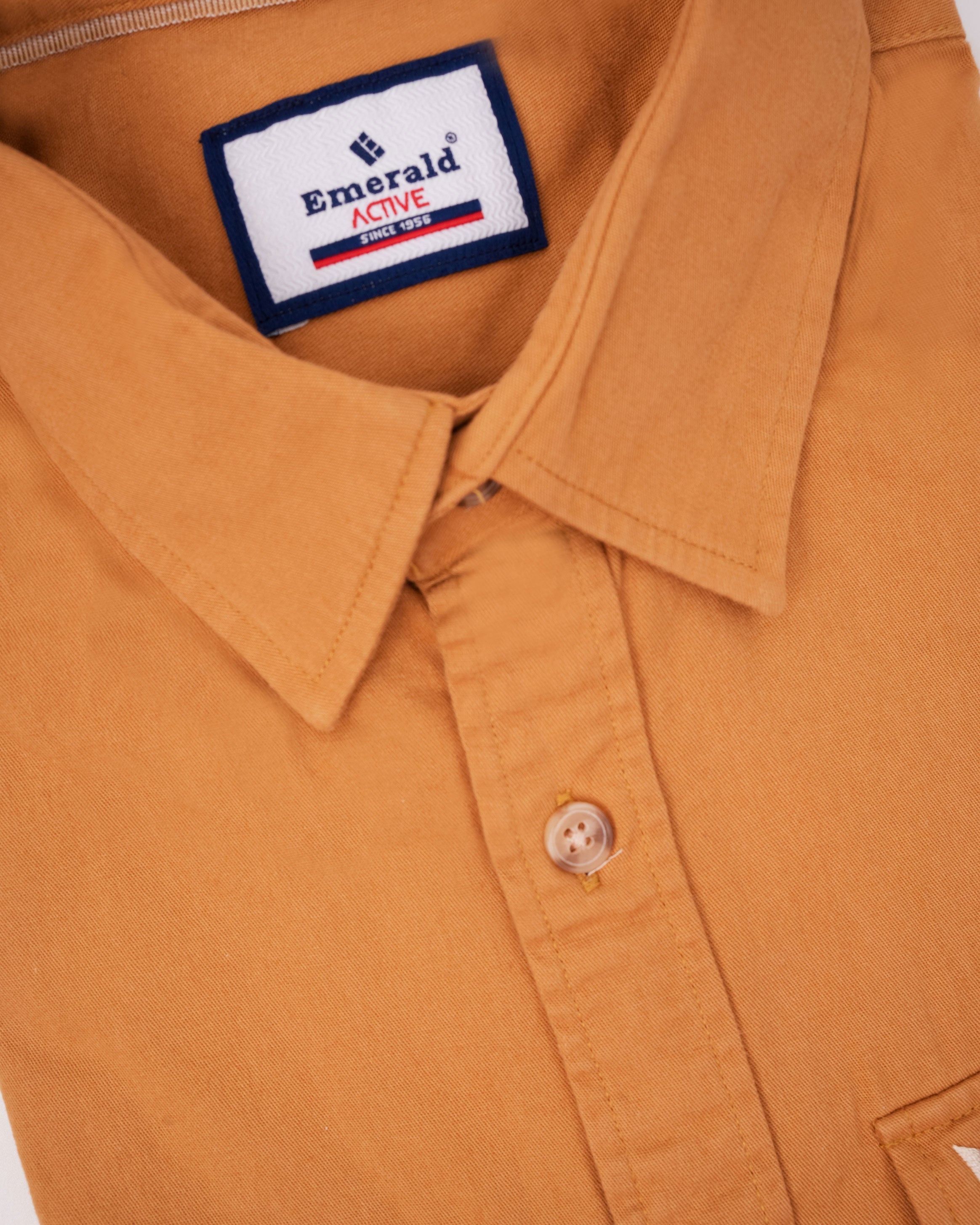Emerald Active Plain Slim Fit-Honey