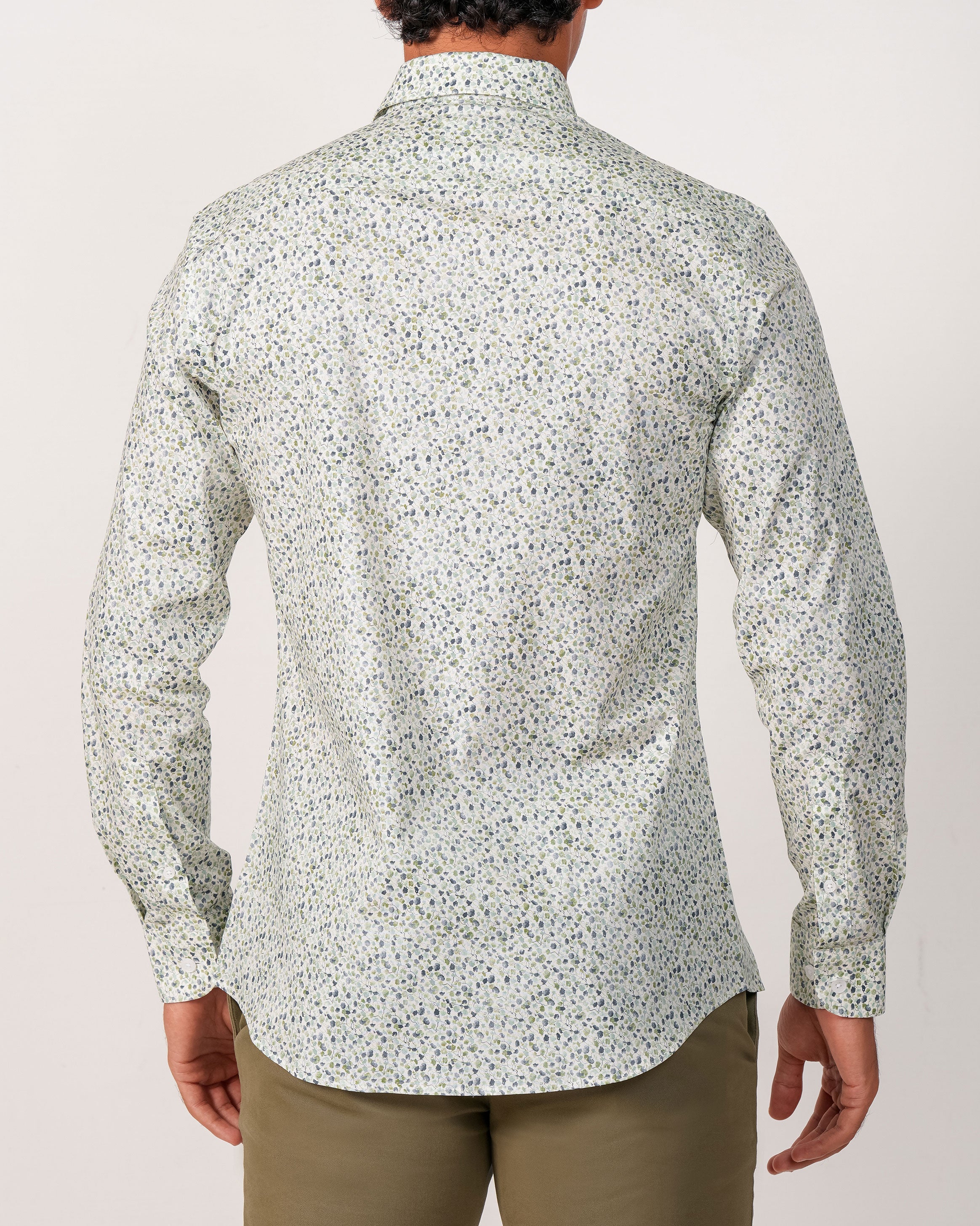 Emerald Evening Printed Slim Fit - Tuff Green