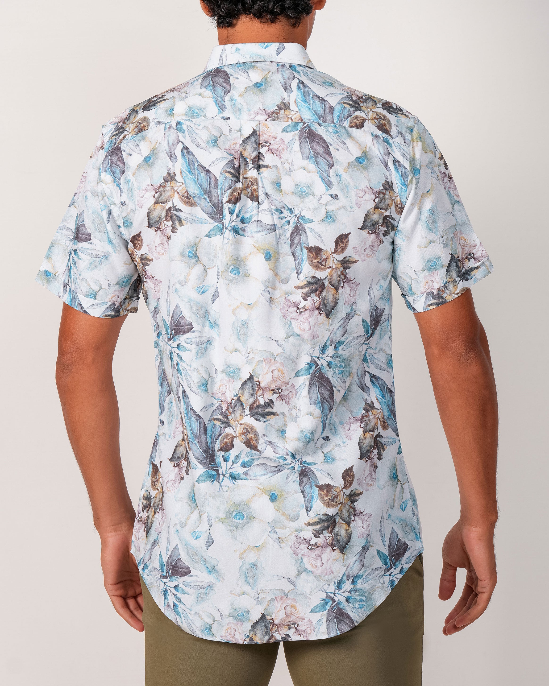 Emerald Casual Printed Regular Fit - Forget Me Not