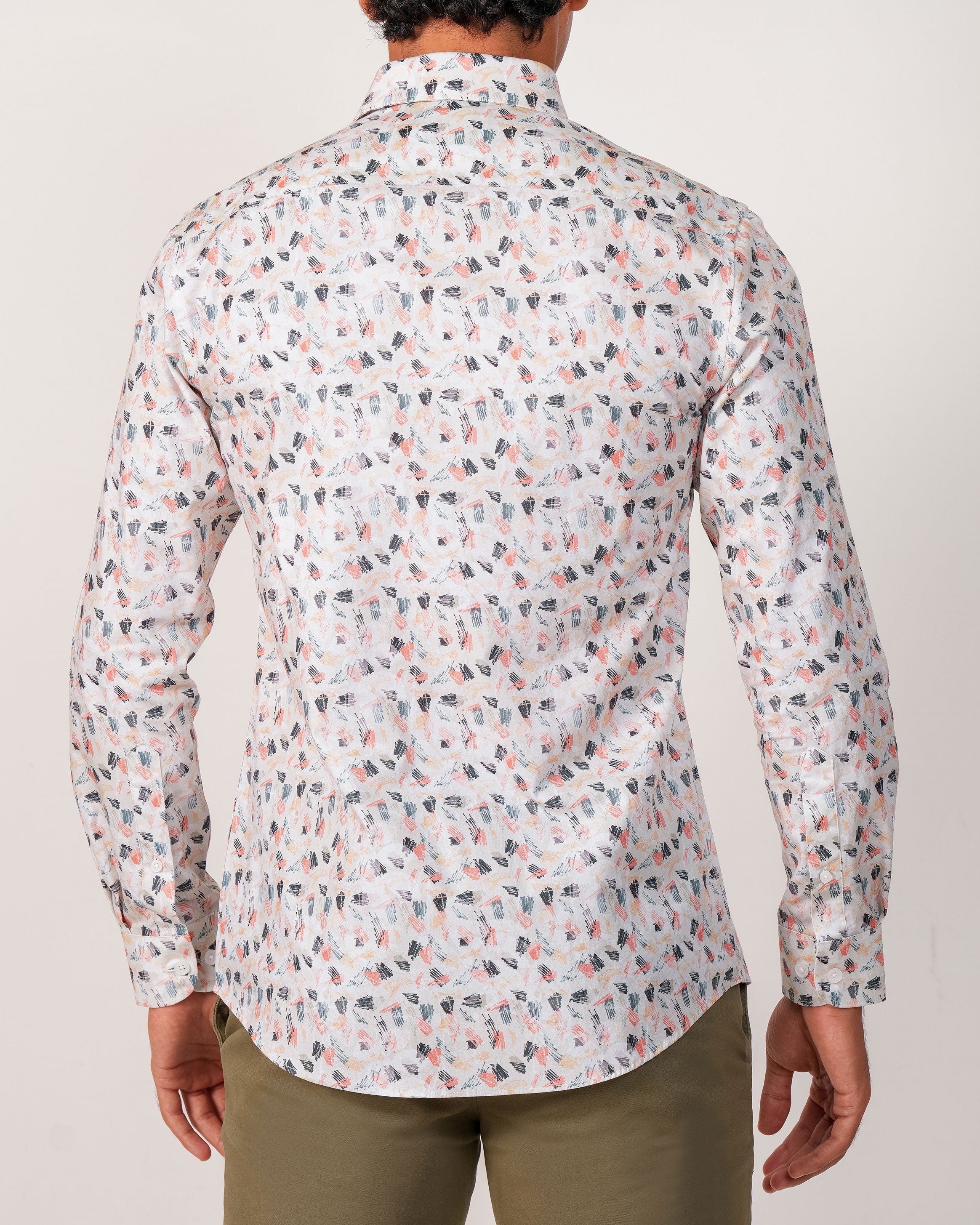 Emerald Evening Printed Slim Fit - Bright Marigold