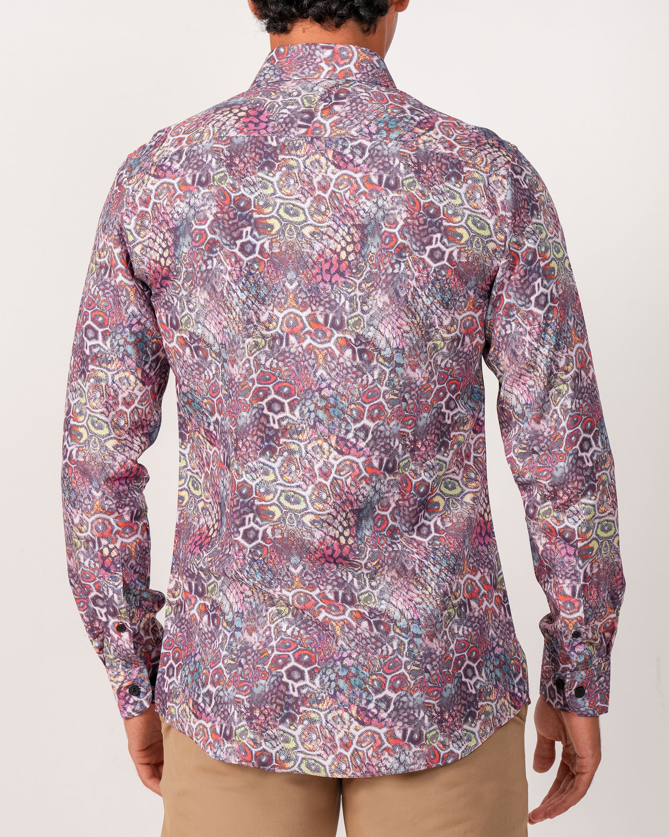 Emerald Evening Printed Slim Fit - Purple Majesty