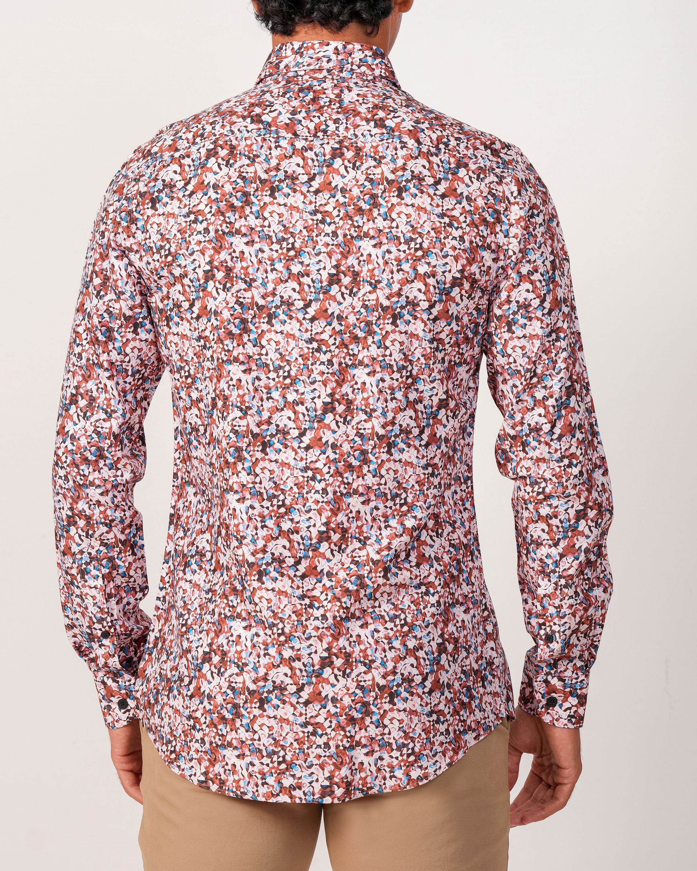 Emerald Evening Printed Slim Fit - Brown Sequoia