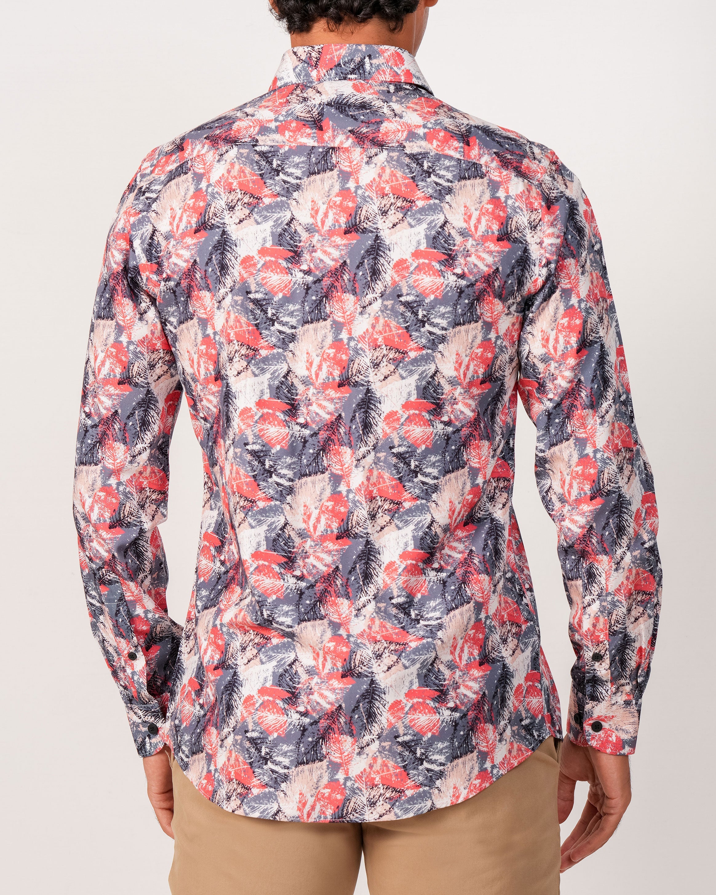 Emerald Evening Printed Slim Fit - Red Clay