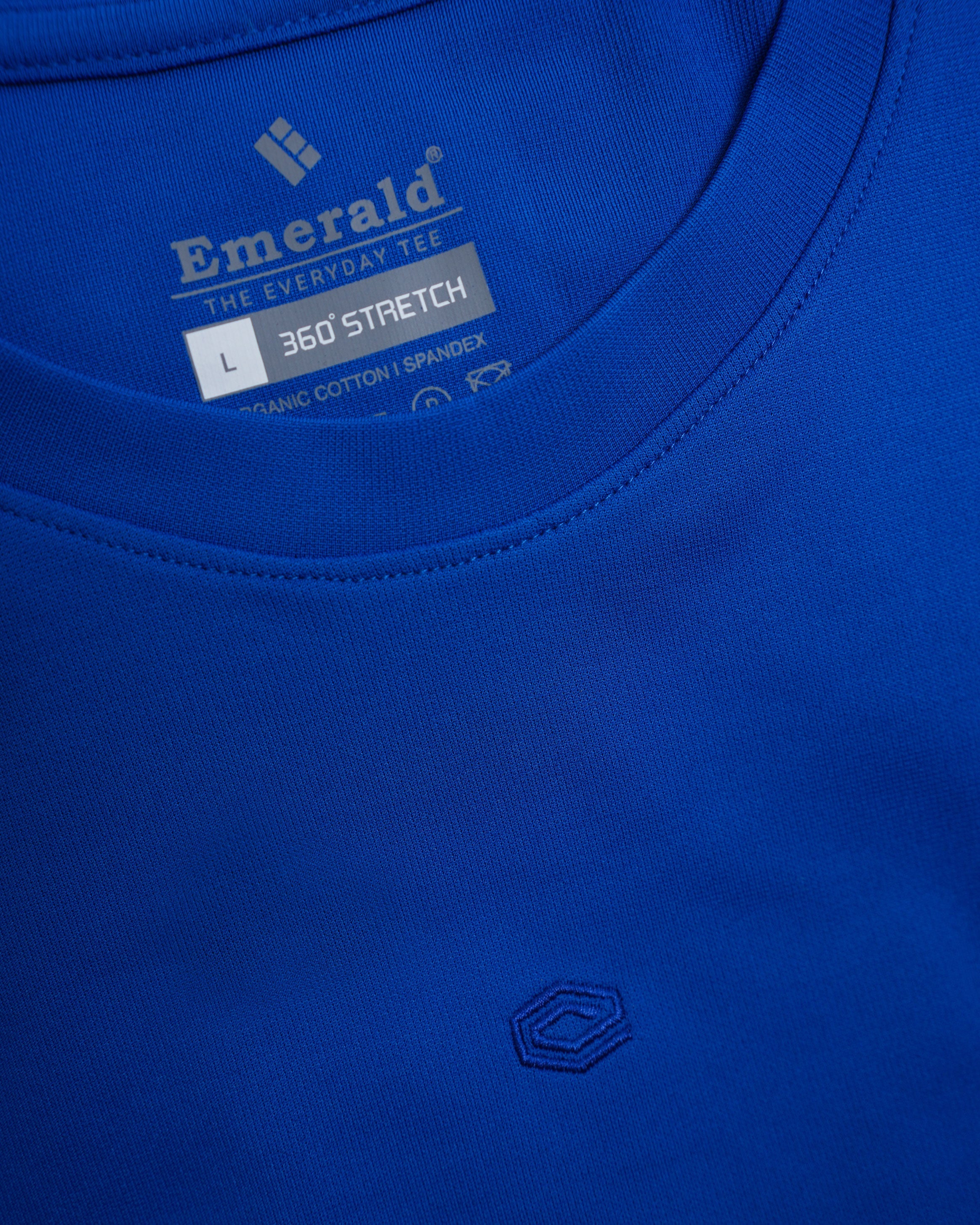 Emerald Oversized Plain Tee-Brilliant Blue