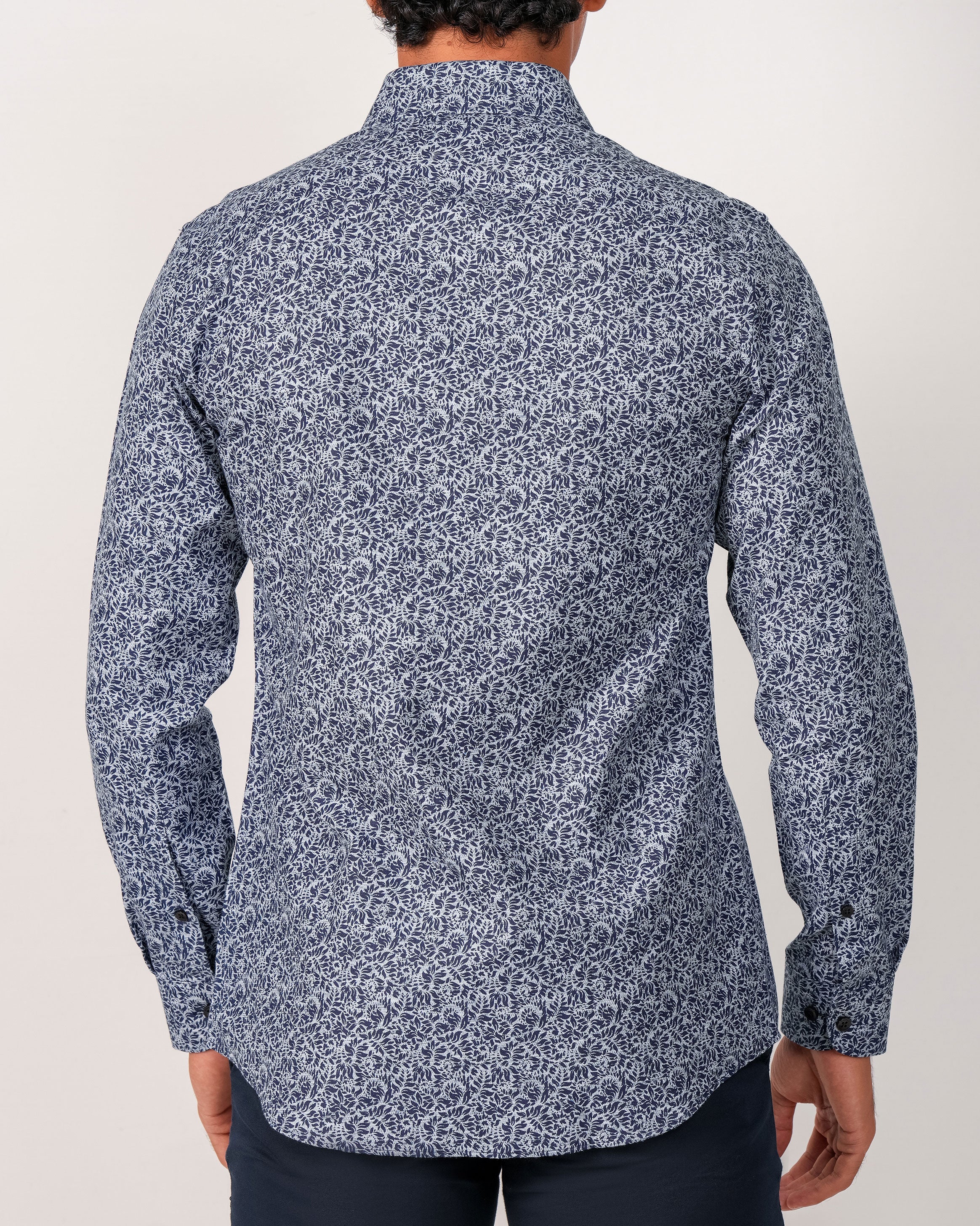 Emerald Evening Printed Slim Fit - Estate Blue