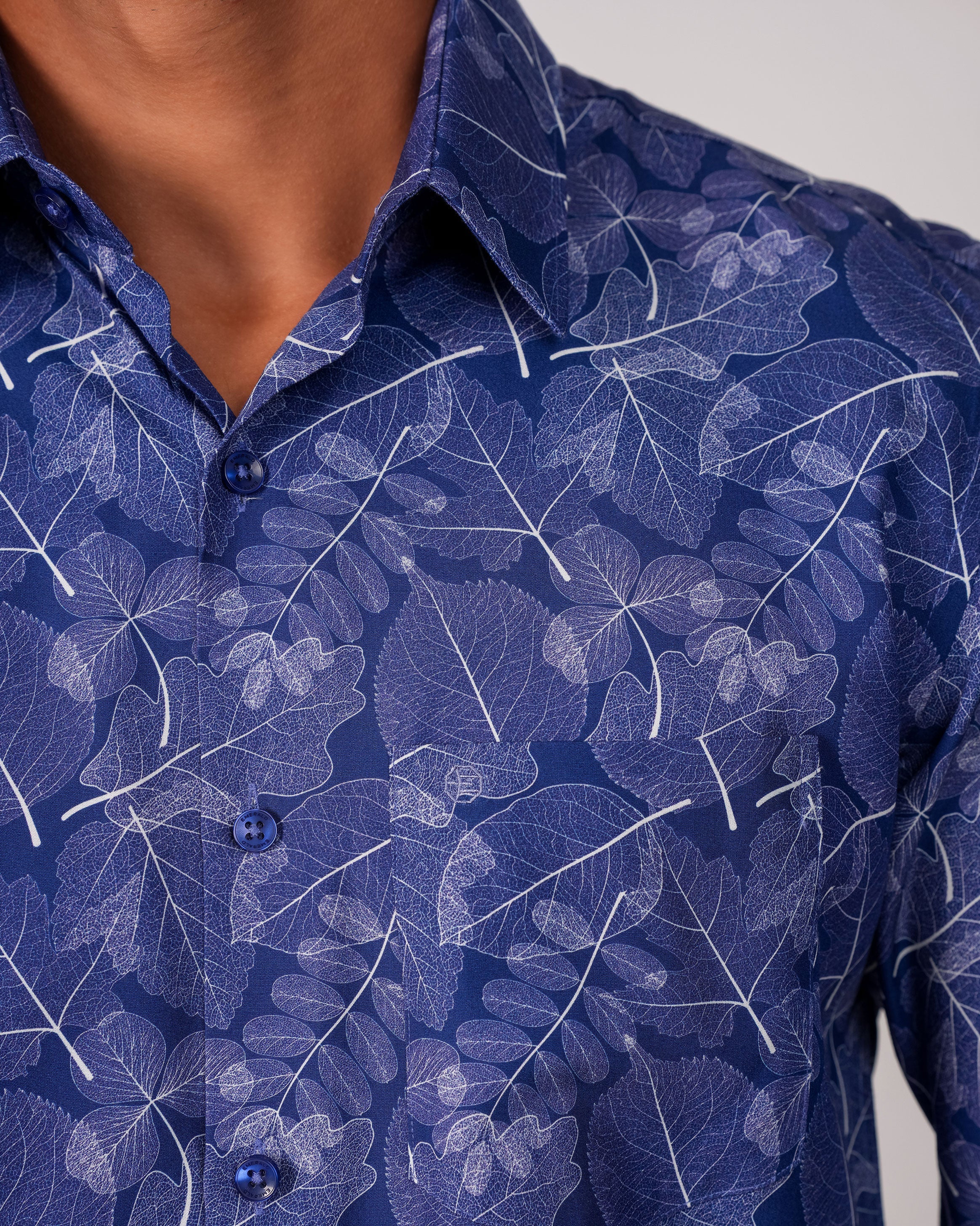 Emerald Evening Printed Slim Fit - Royal