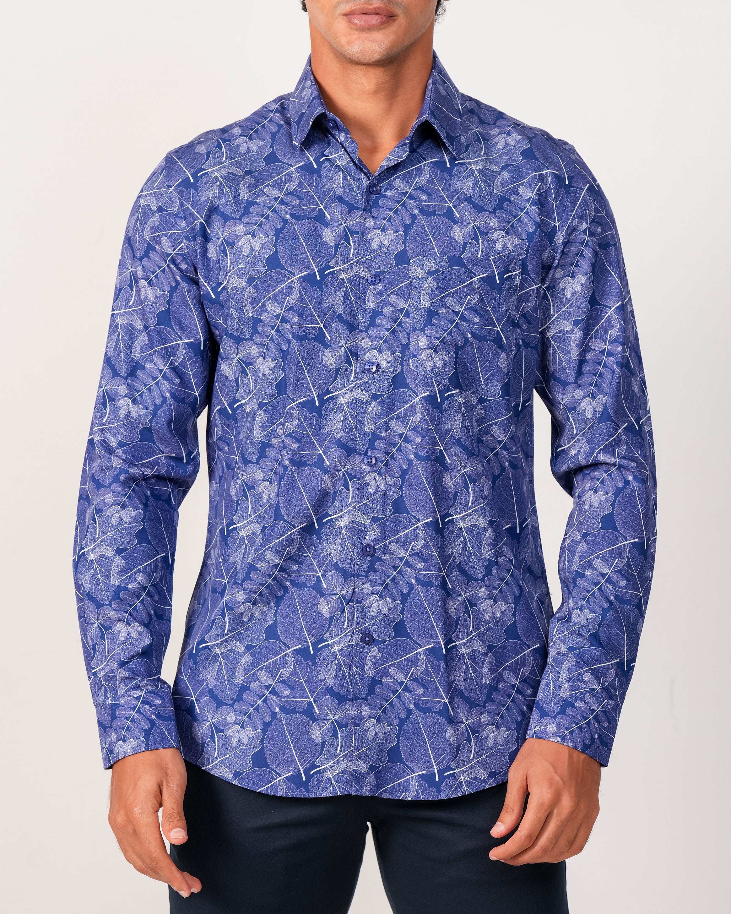 Emerald Evening Printed Slim Fit - Royal