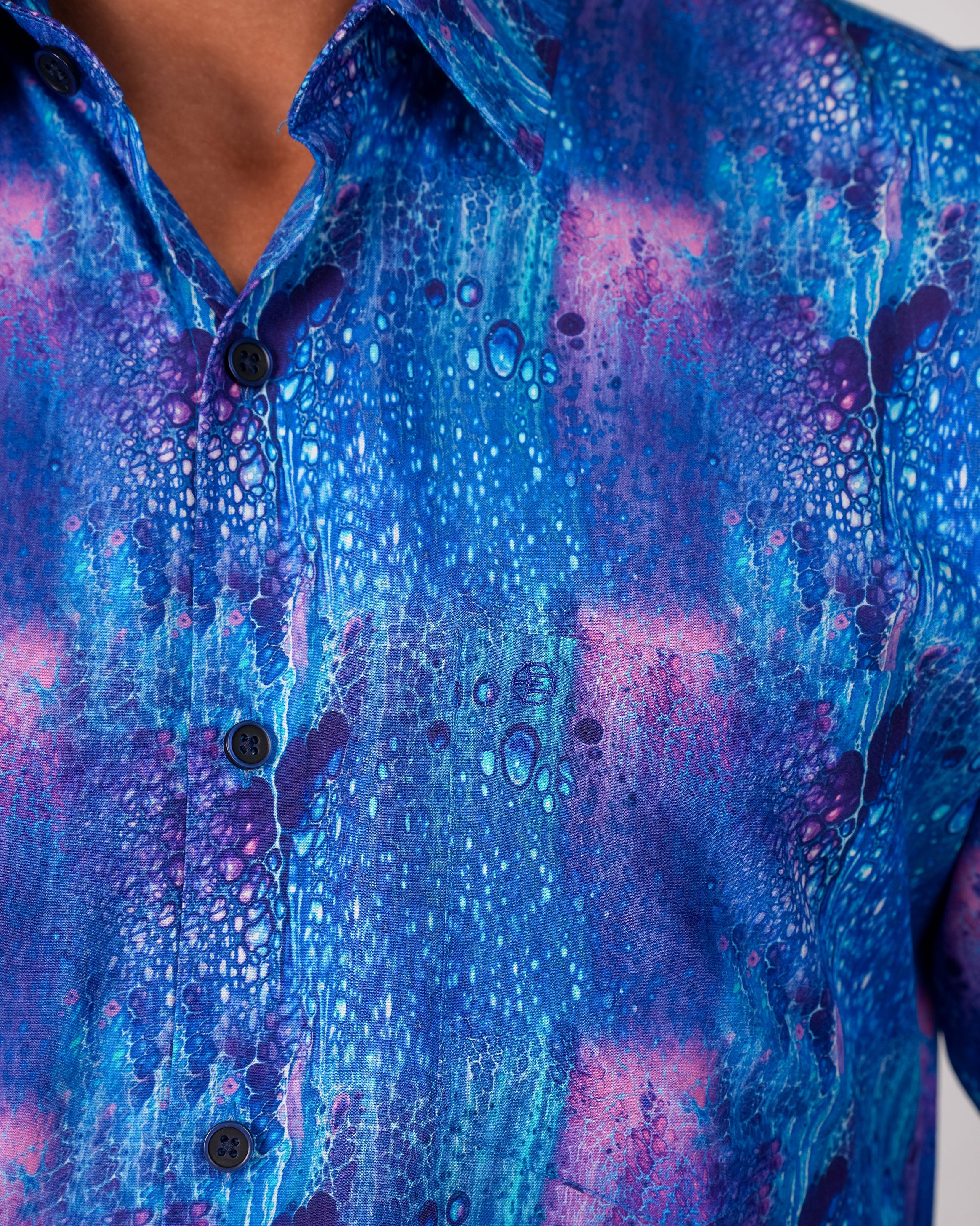 Emerald Evening Printed Slim Fit - Dusted Peri