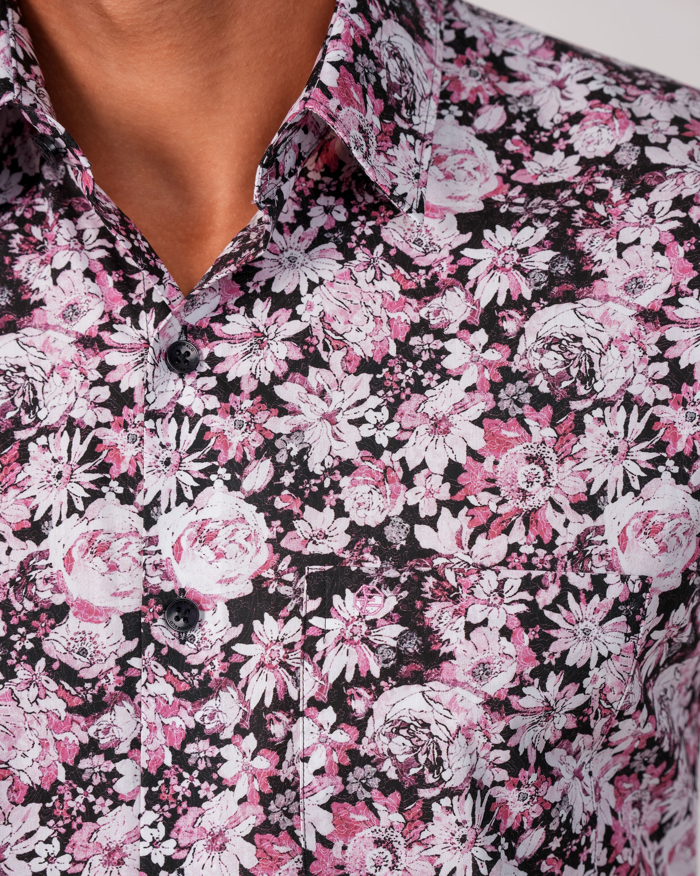 Emerald Evening Printed Slim Fit - Wistful Mauve