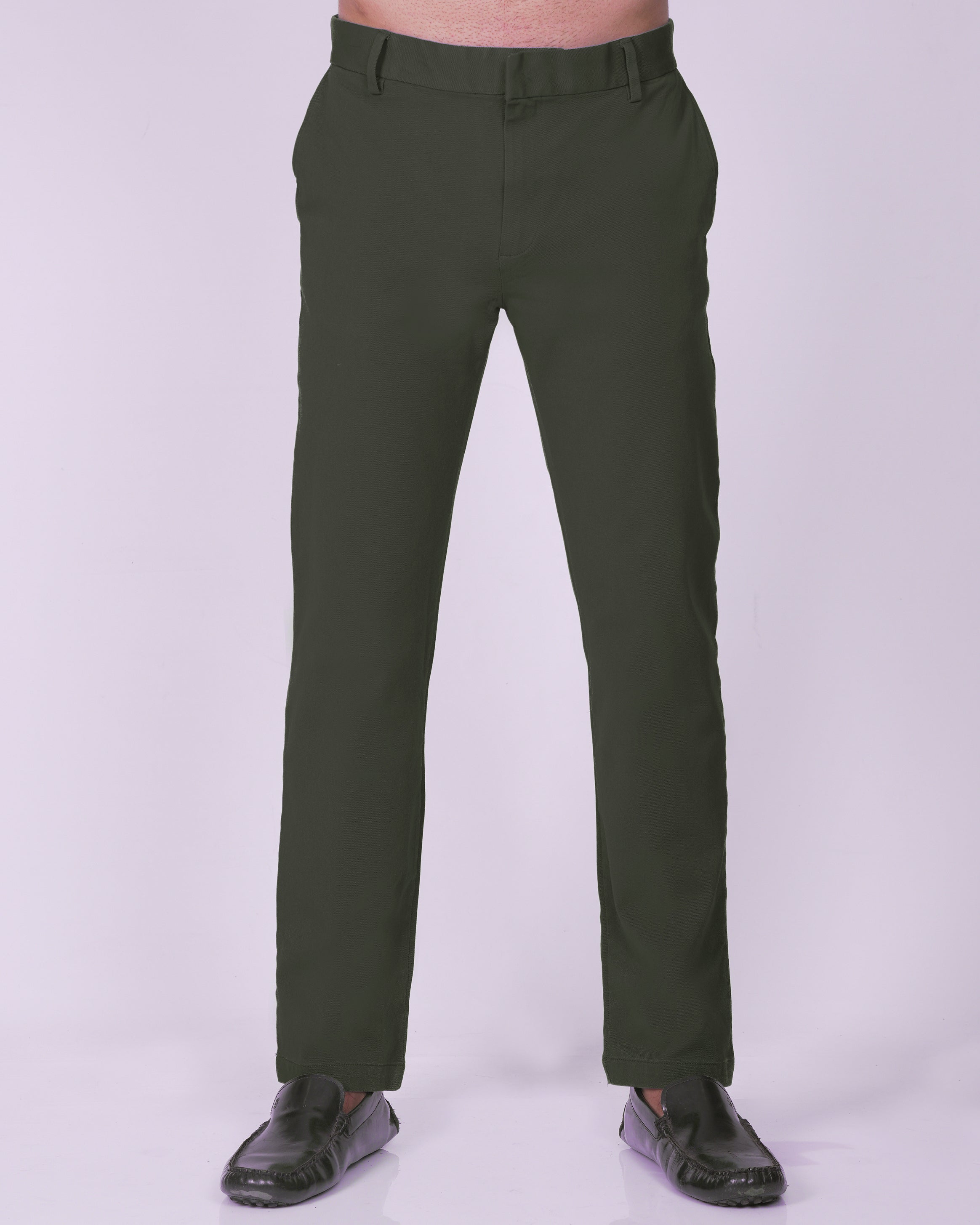 Emerald Chino Z Plain Slim Fit-Olive