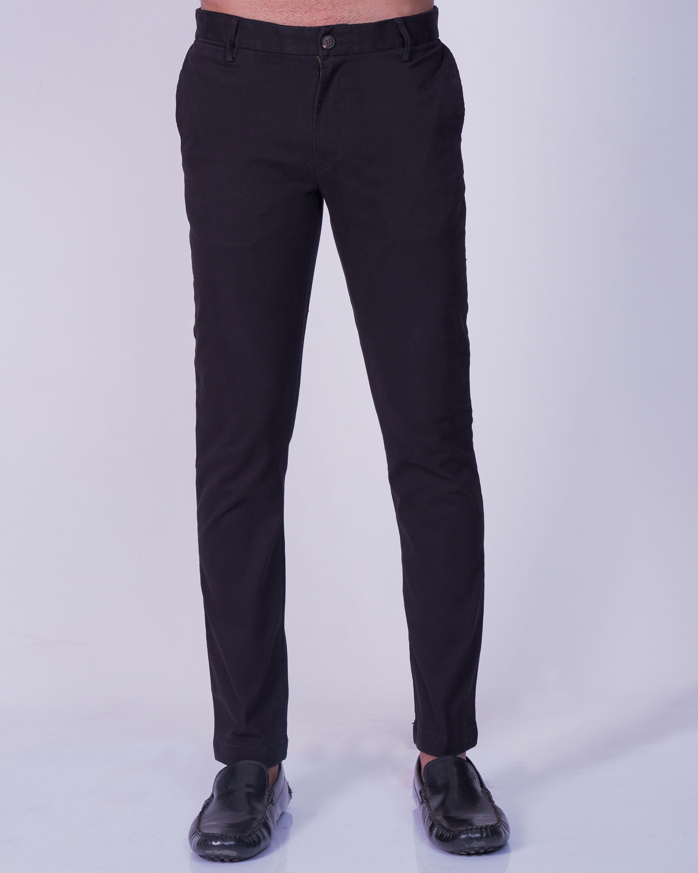 Emerald Chino Z Plain Slim Fit-Black Inck