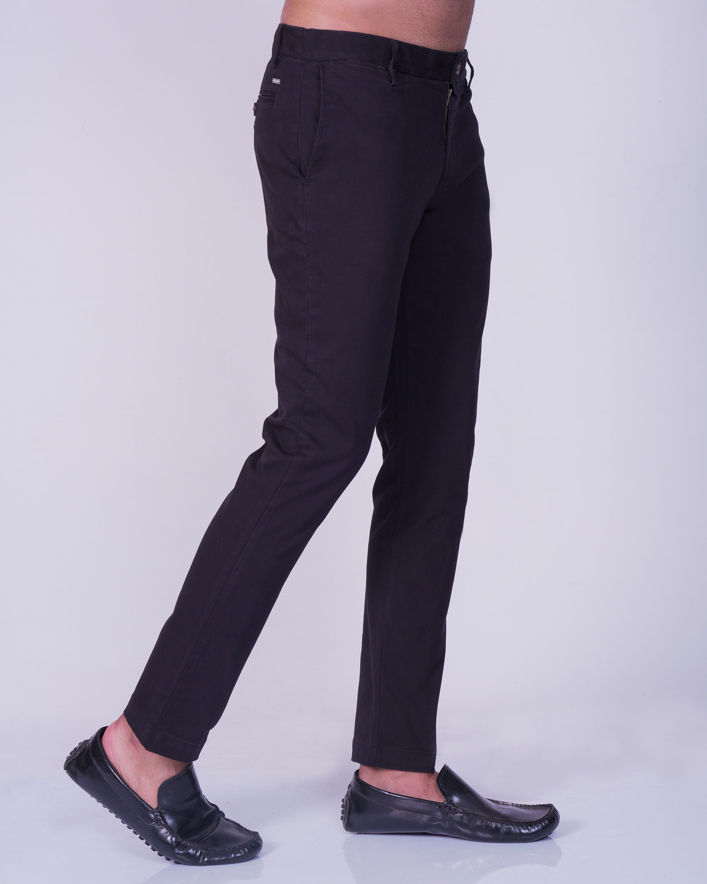 Emerald Chino Z Plain Slim Fit-Black Inck