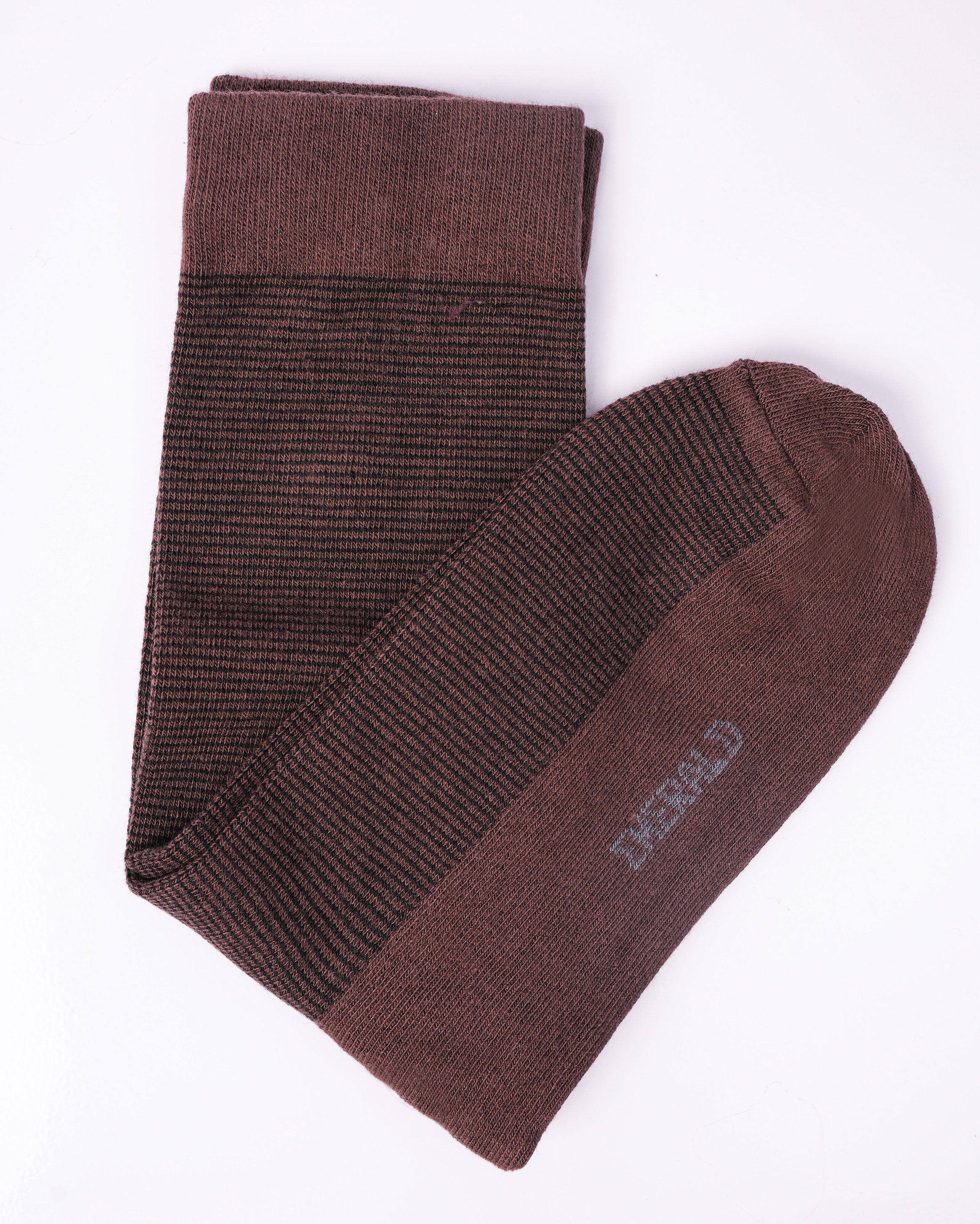 Emerald Socks - Brown Stripe
