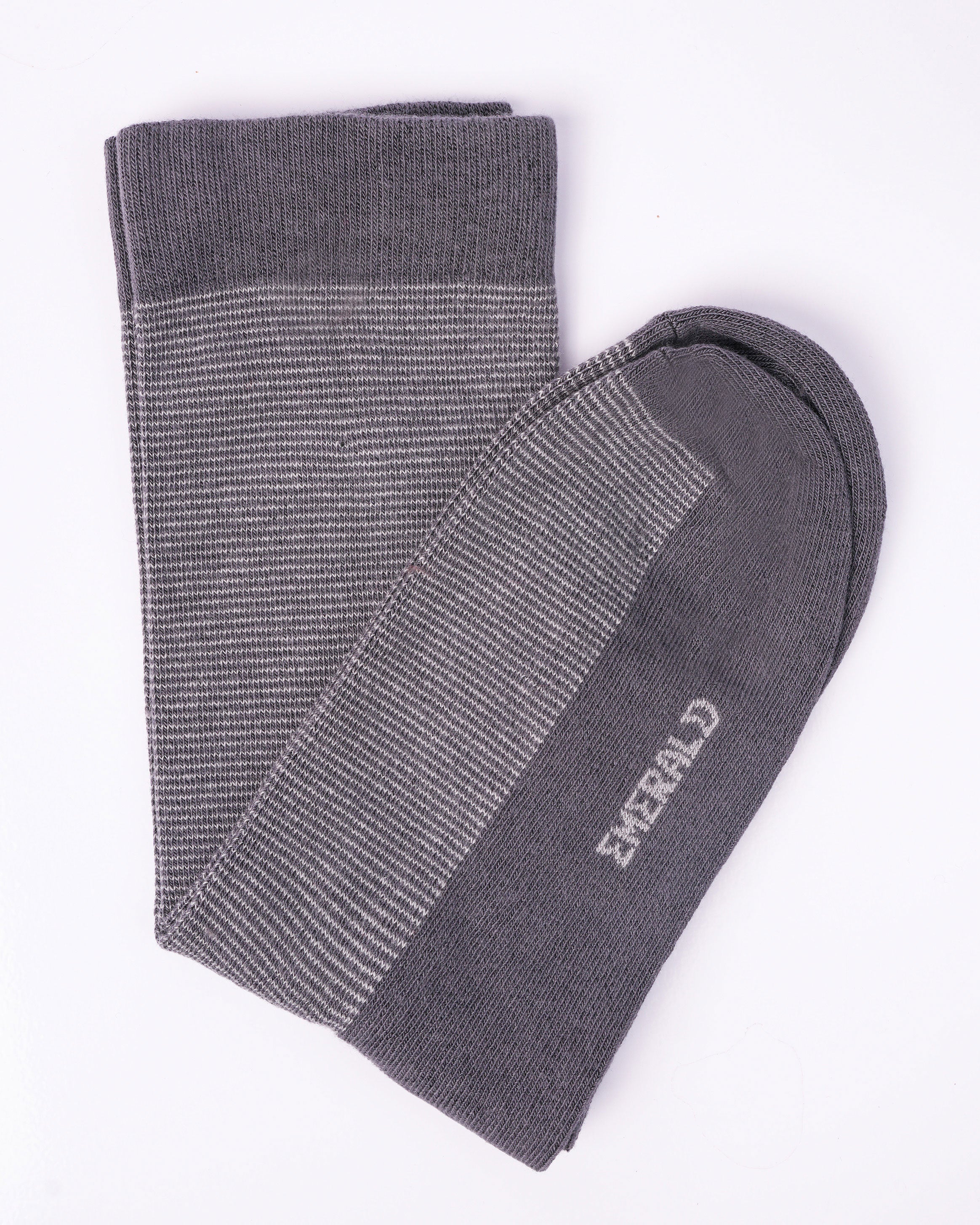 Emerald Socks - Grey Stripe