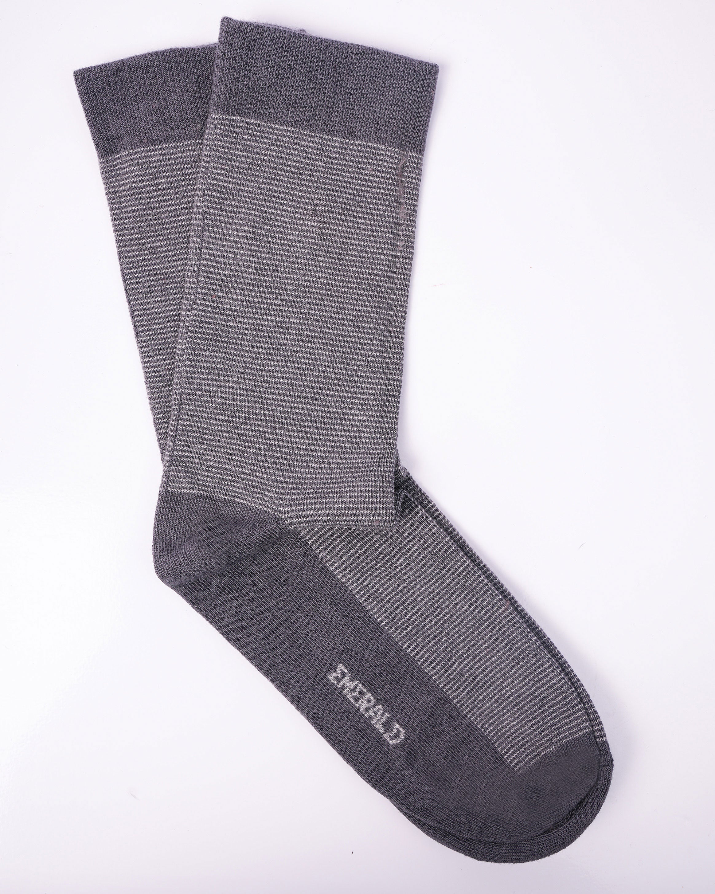 Emerald Socks - Grey Stripe