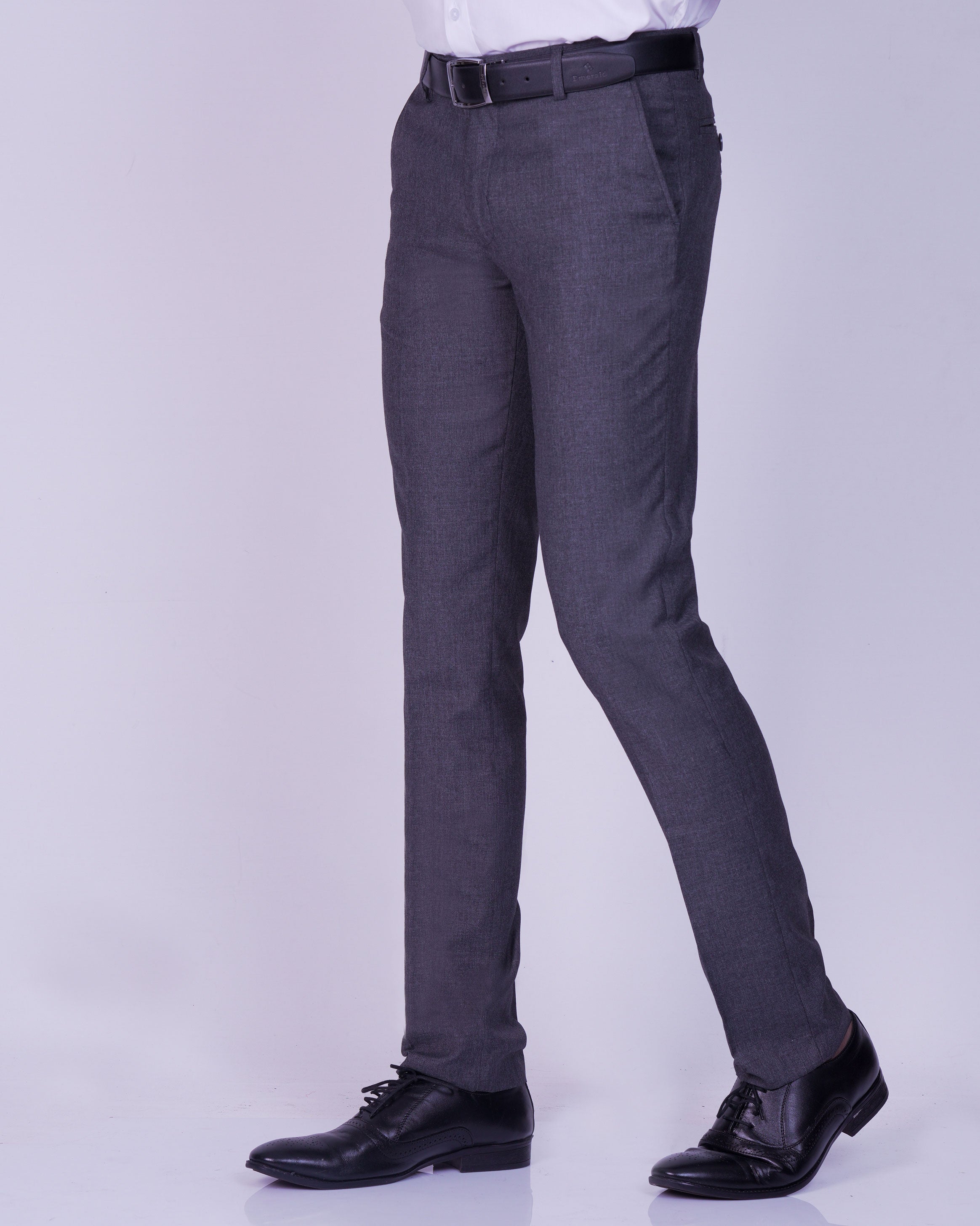 Emerald Formal Trouser Plain Ultra Slim Fit-Folkstone Grey